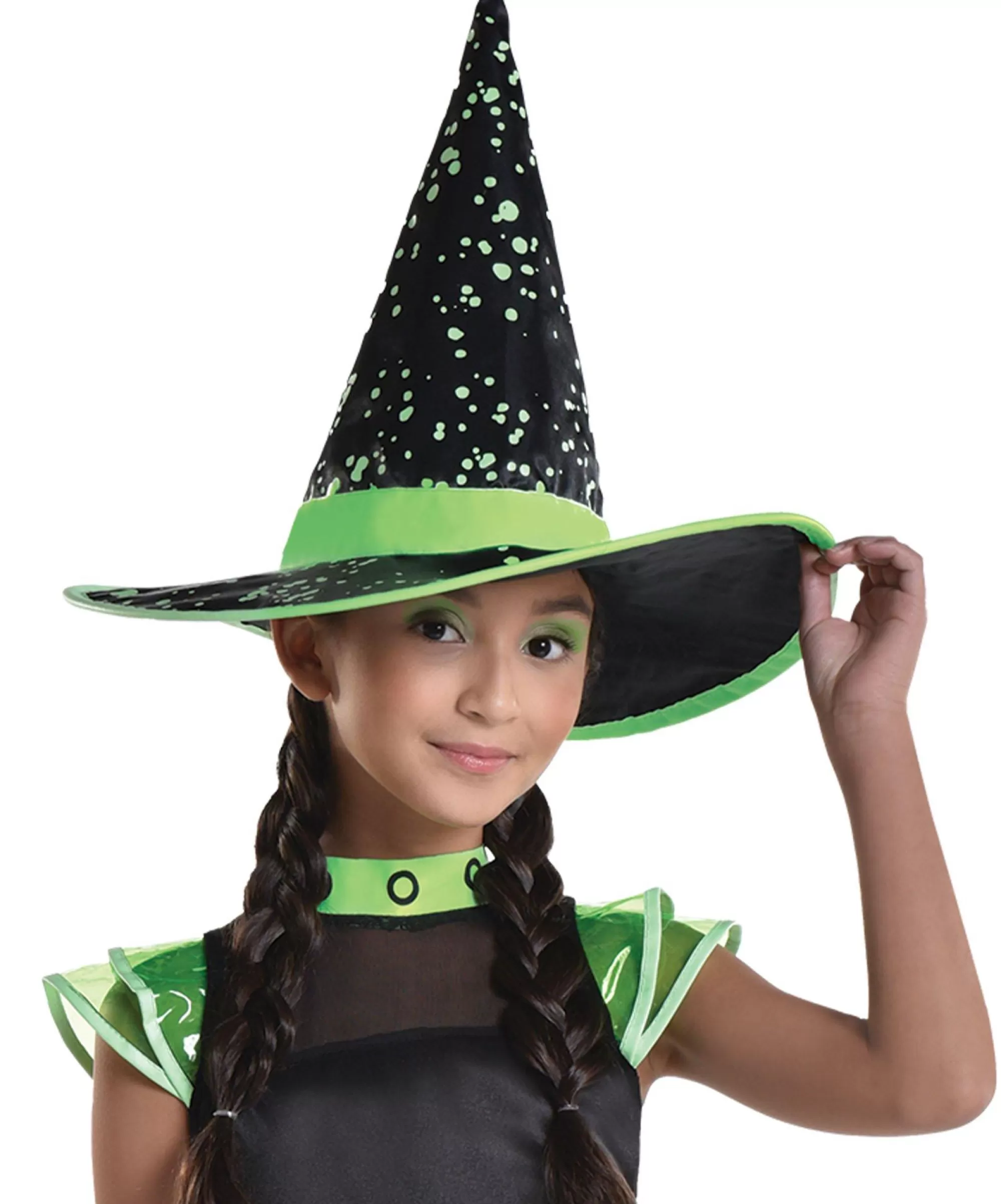 Girl Party City Witch | Kids' Midnight Witch Glow-In-The-Dark Costume