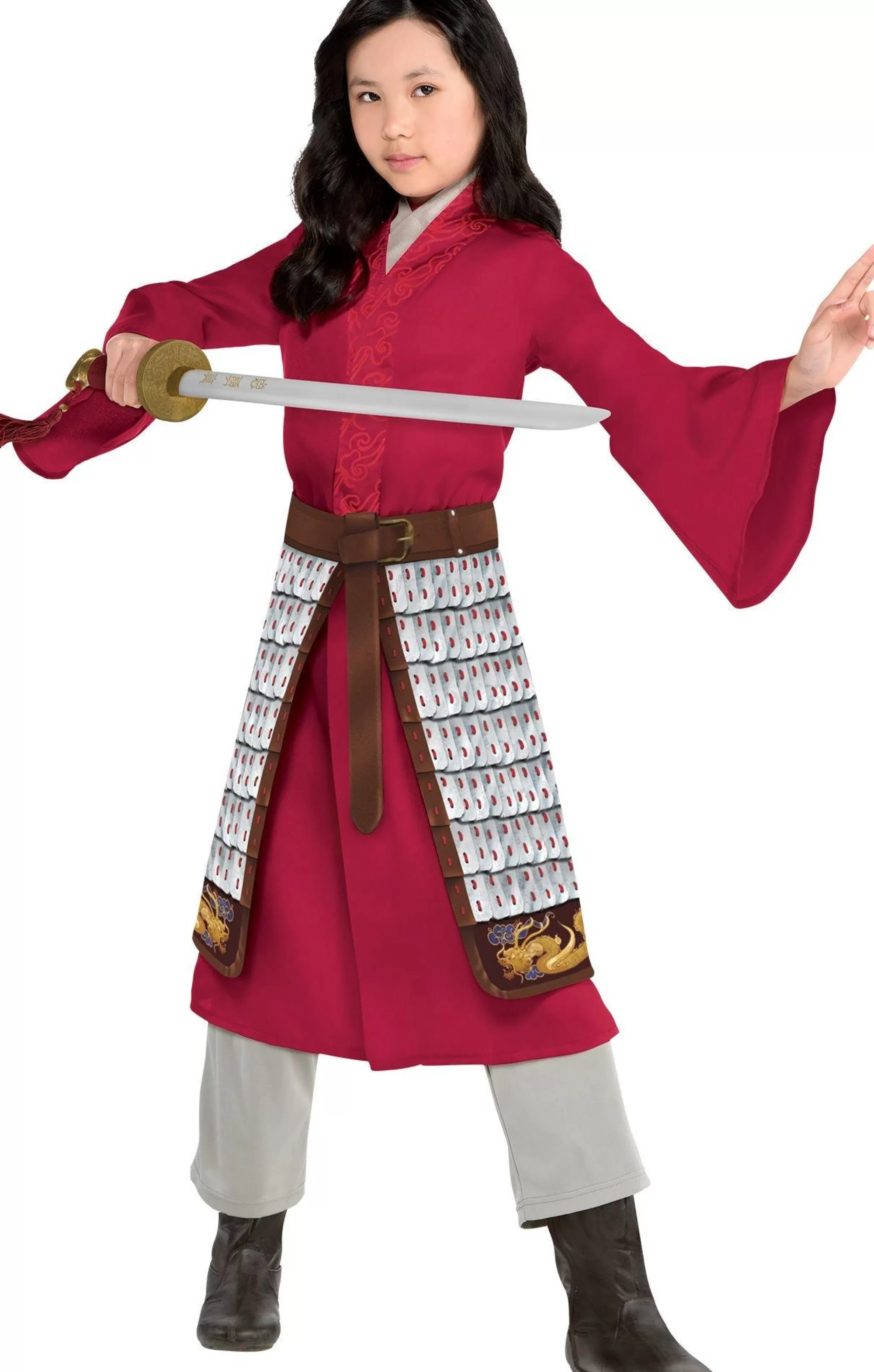 Girl Party City Disney Princess | Kids' Mulan Deluxe Costume - Mulan Live-Action