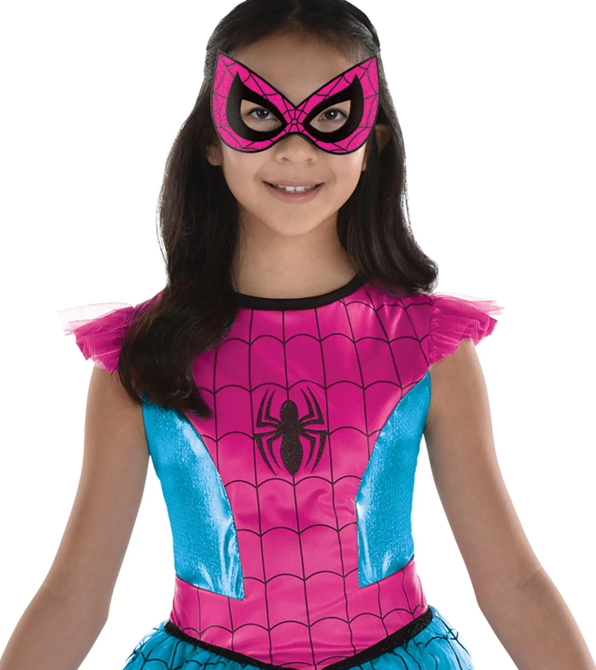 Girl Party City Superhero | Kids' Pink & Blue Spider-Girl Costume - Marvel