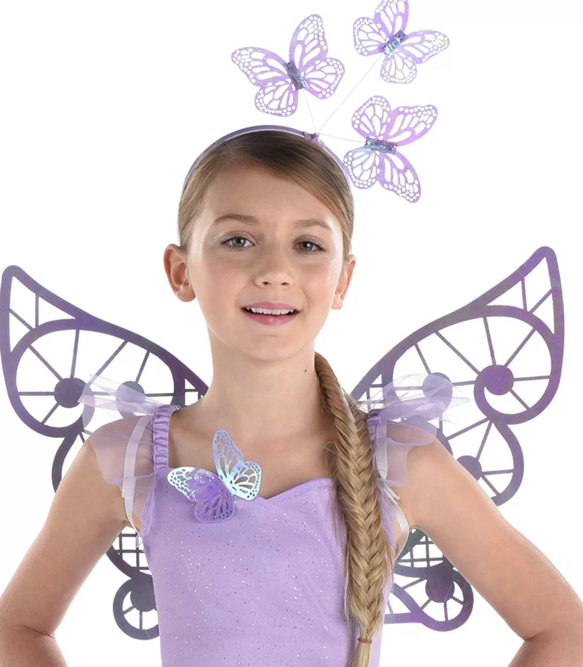 Girl Party City Animal & Bug | Kids' Shimmering Butterfly Costume