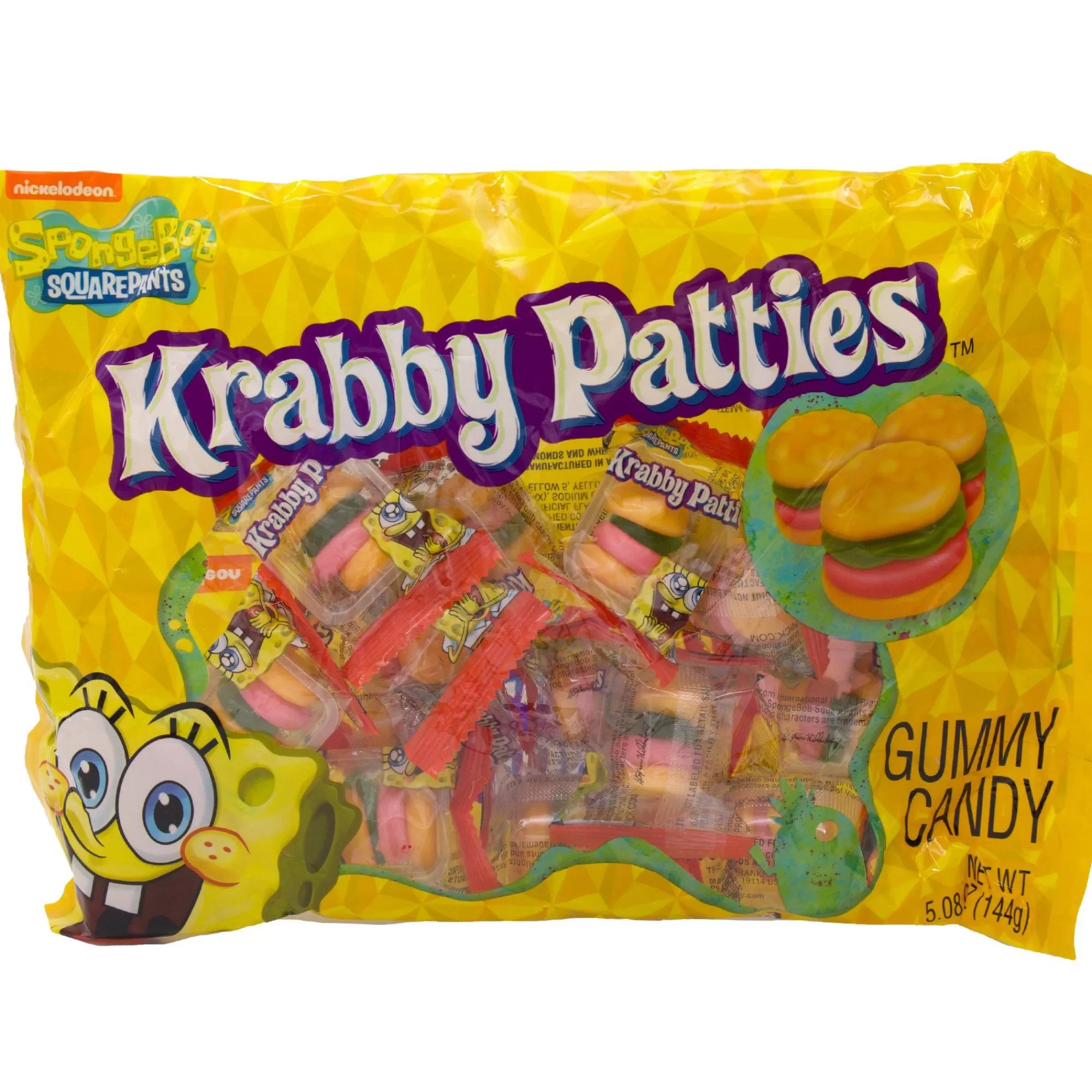 Party City Bulk Candy-Krabby Patty Gummy Candy Bag, 5.08Oz - Spongebob Squarepants