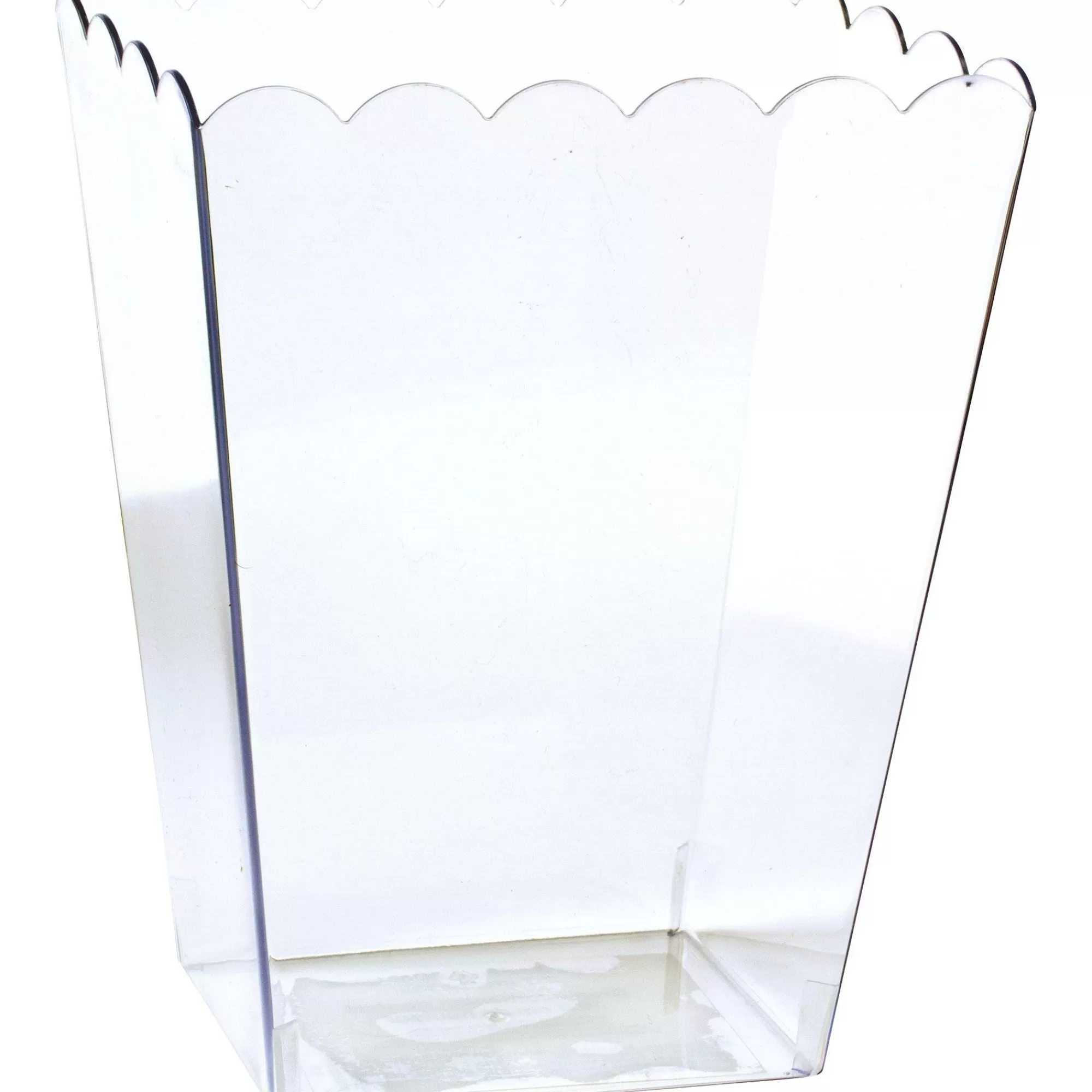 Party City Candy Buffet By Color-Large Clear Plastic Scalloped Container