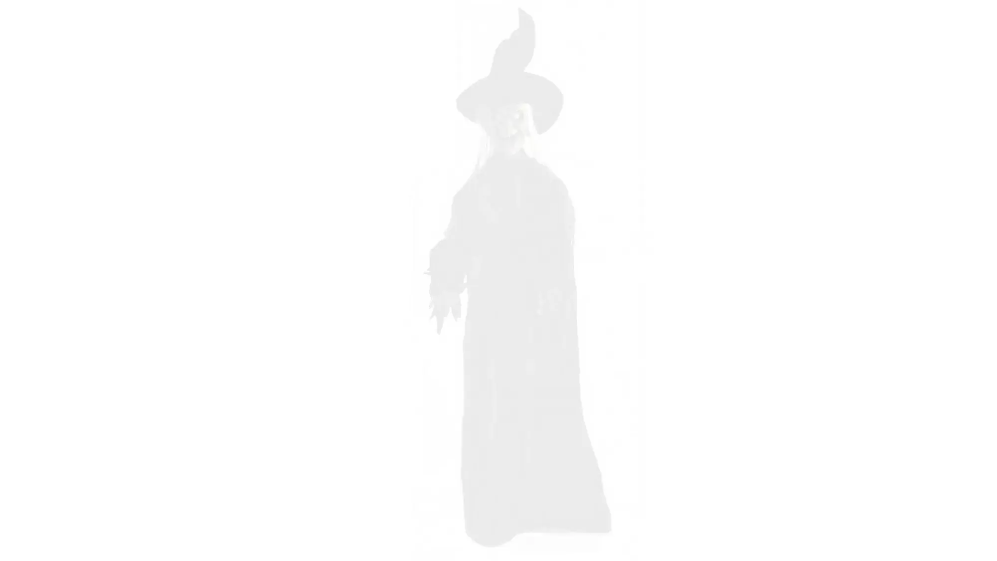 Party City Hanging Props | Light-Up Cackling Witch Hanging Halloween Decoration, 6Ft