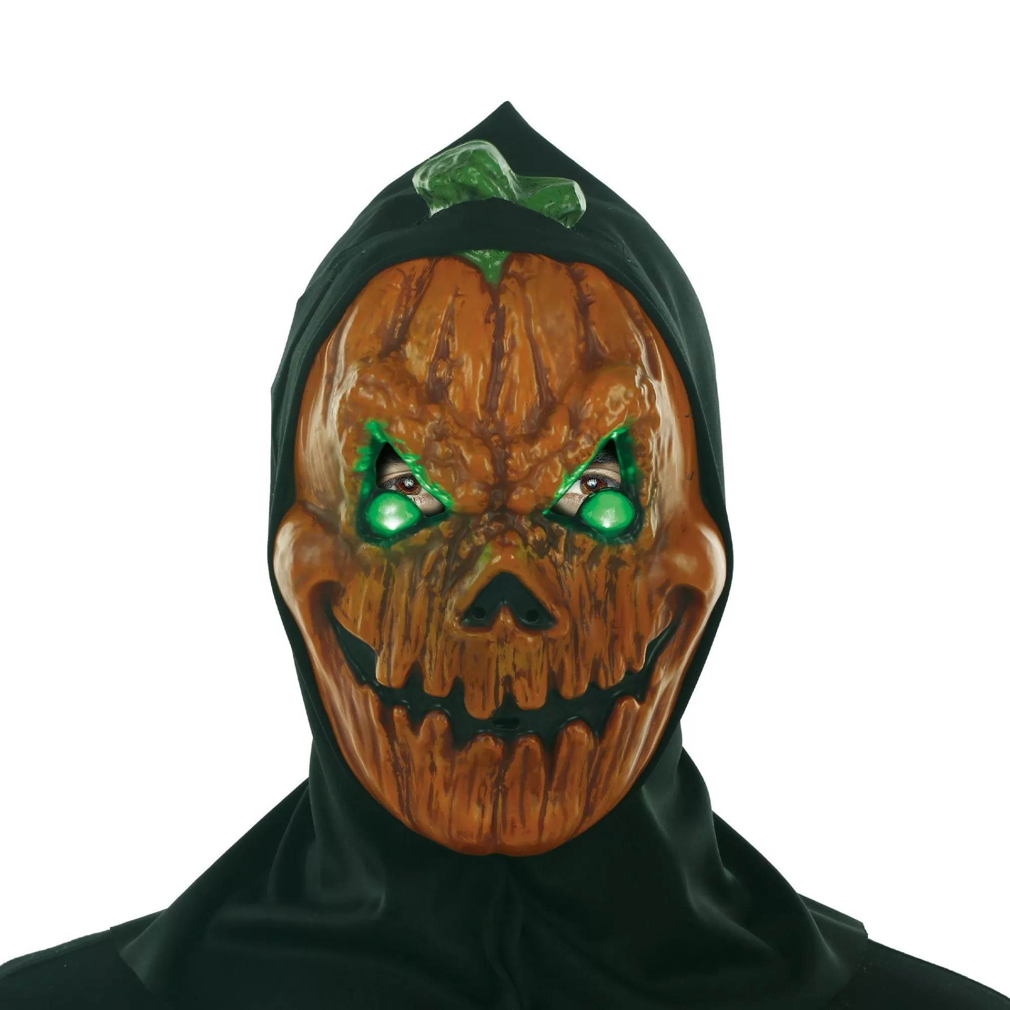 Party City Scary-Light-Up Evil Eyes Jack-O'-Lantern Face Mask