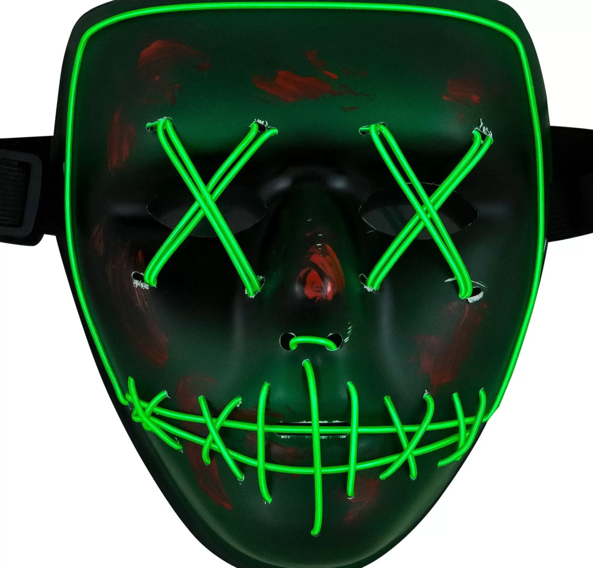 Party City Scary-Light-Up Green Stitch Face Mask