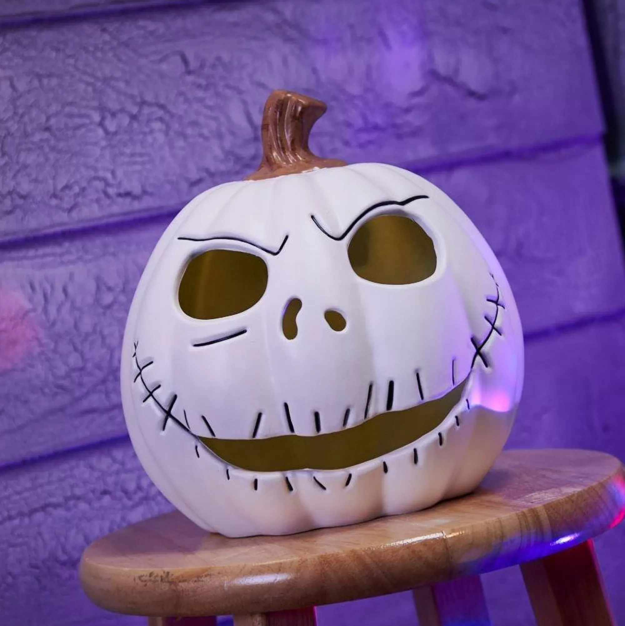 Party City Home Décor | Light-Up Jack Skellington Jack-O'-Lantern - The Nightmare Before Christmas