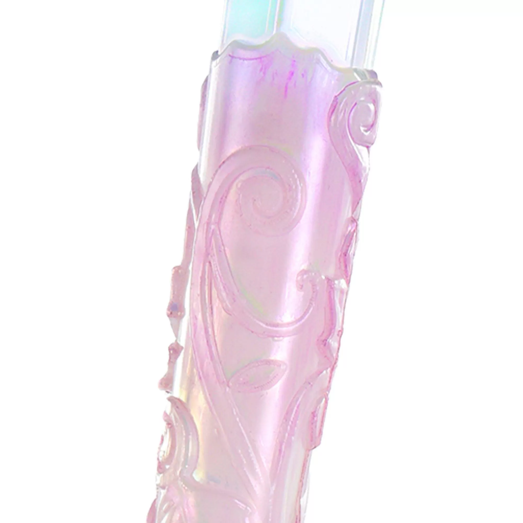 Party City Weapons-Light-Up Pink Iridescent Plastic Crystal Wand Prop, 15In - Fairy