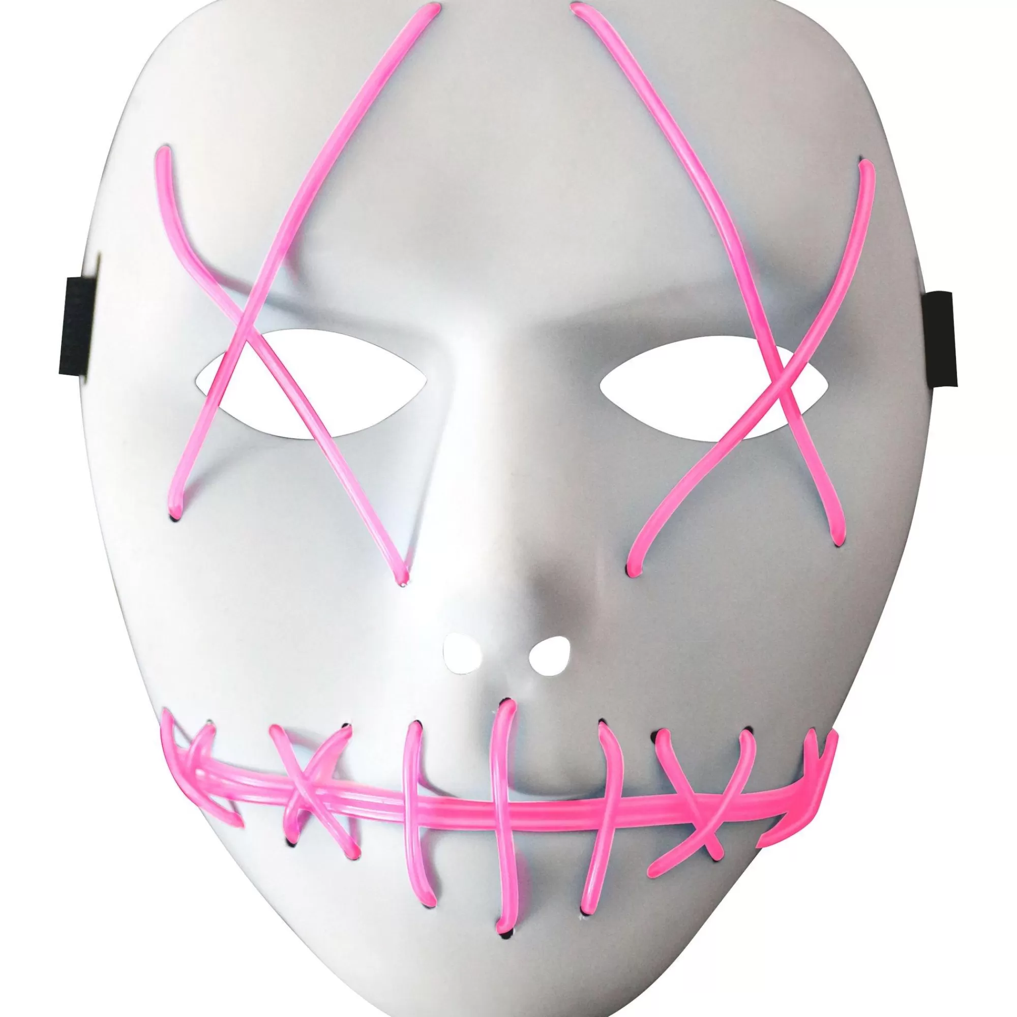 Party City The Purge-Light-Up Pink Stitch Face Mask