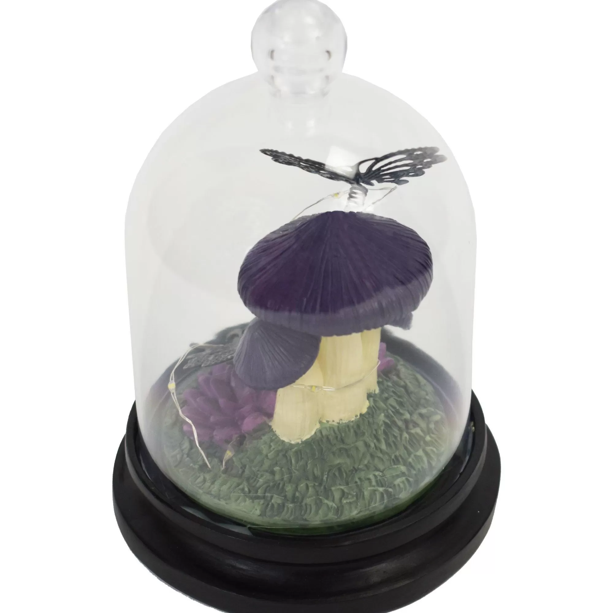 Party City Table Décor & Centerpieces | Light-Up Resin Mushroom & Butterfly Dome, 10.25In