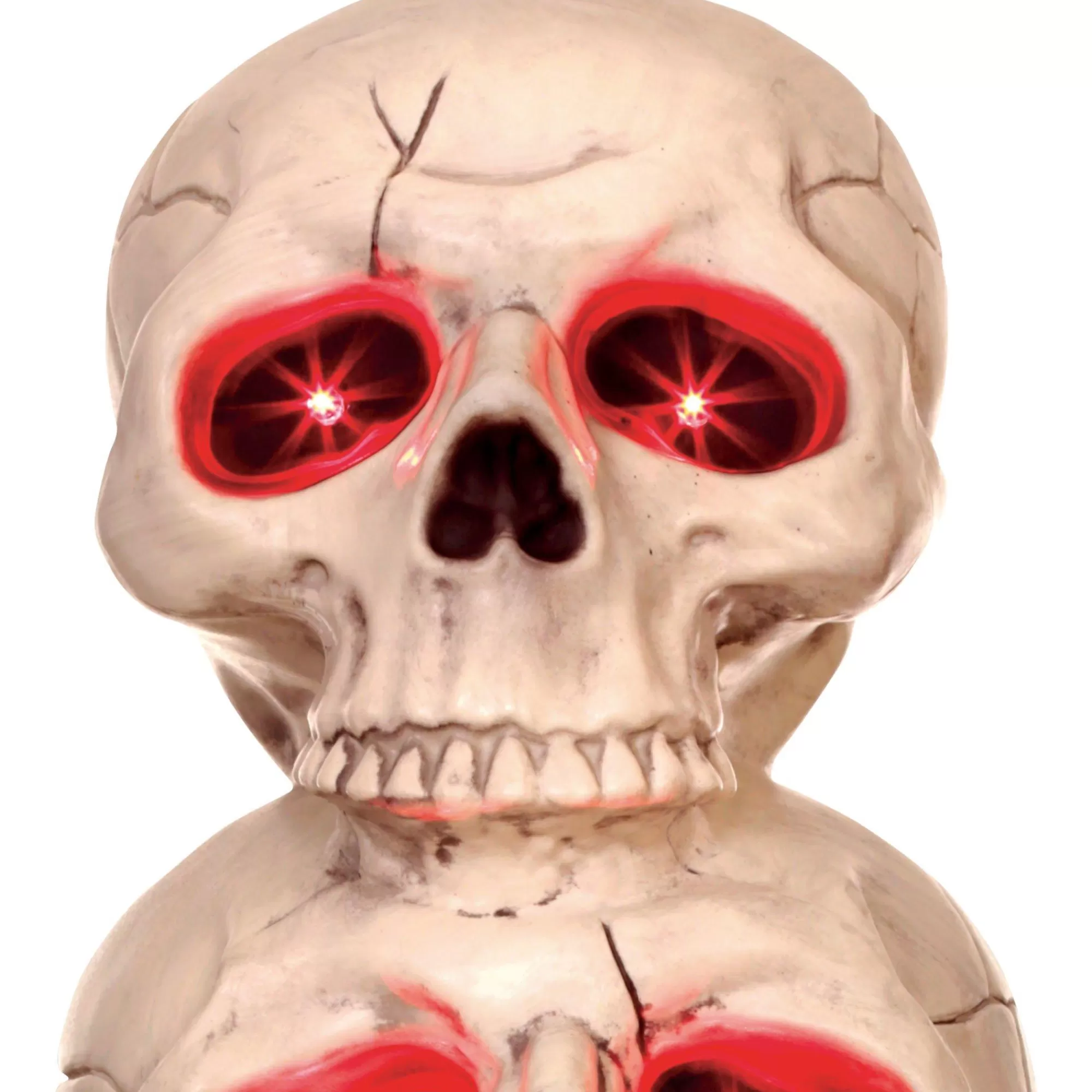 Party City Boneyard Glam | Light-Up Three Skulls Totem Decoration, 27.5In