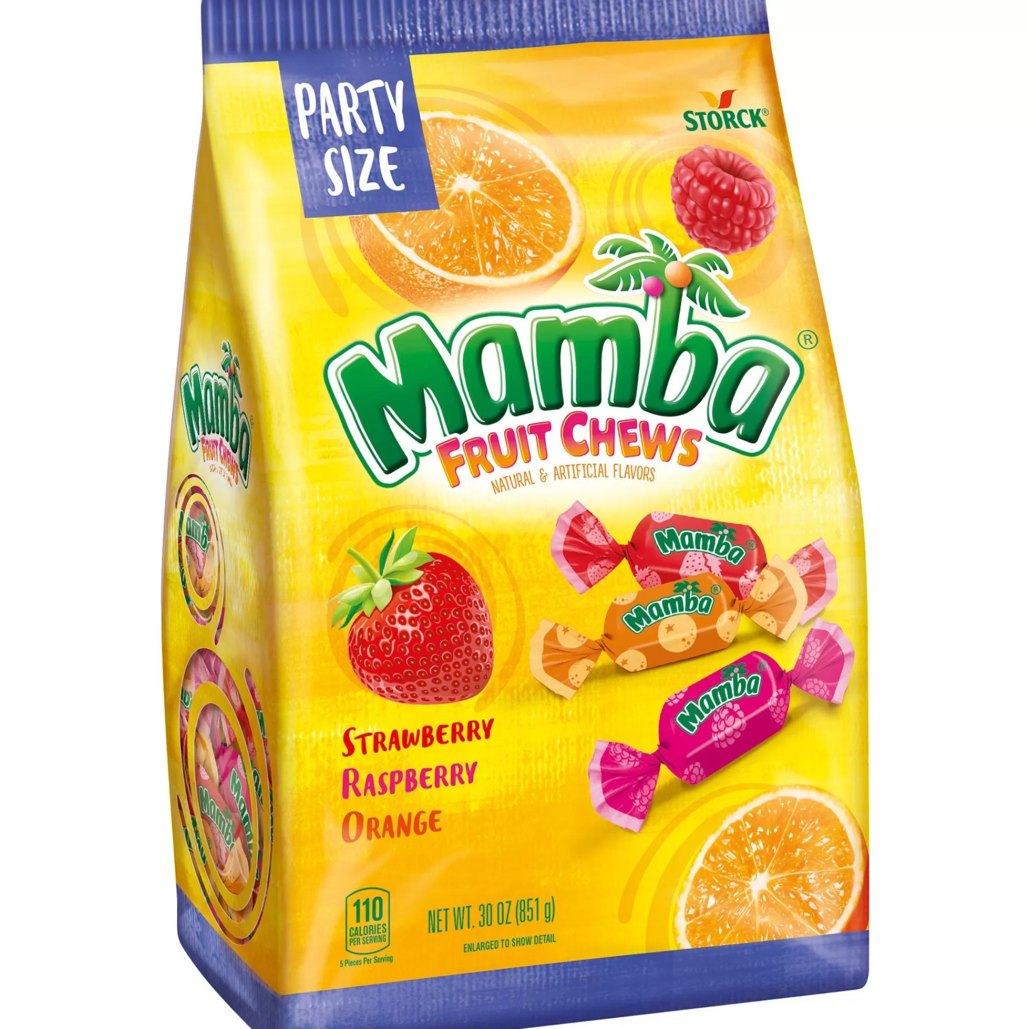 Party City Bulk Candy-Mamba Fruit Chews Party Size, 30Oz