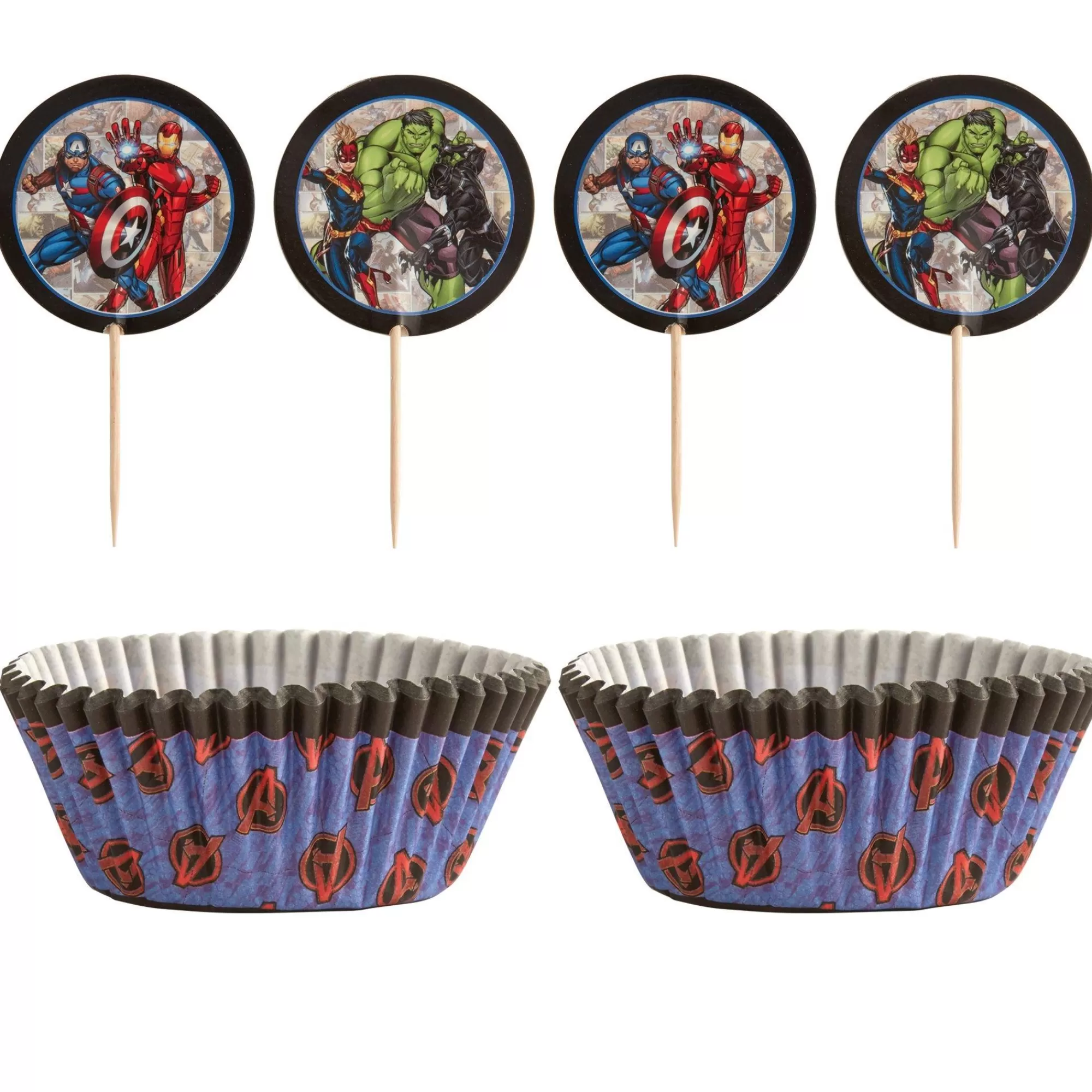 Marvel Baking Supplies- Powers Unite Cupcake Decorating Kit For 24