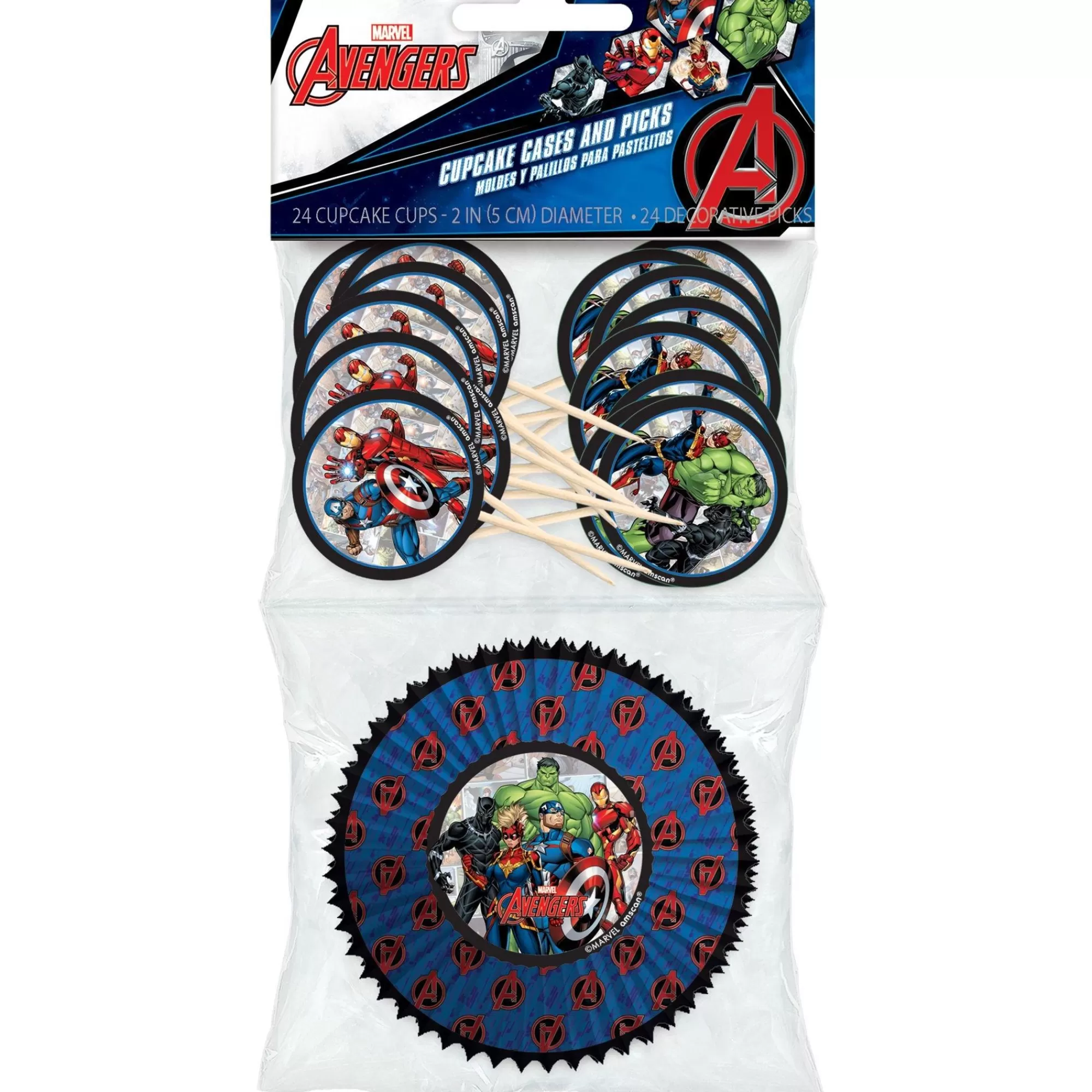 Marvel Baking Supplies- Powers Unite Cupcake Decorating Kit For 24