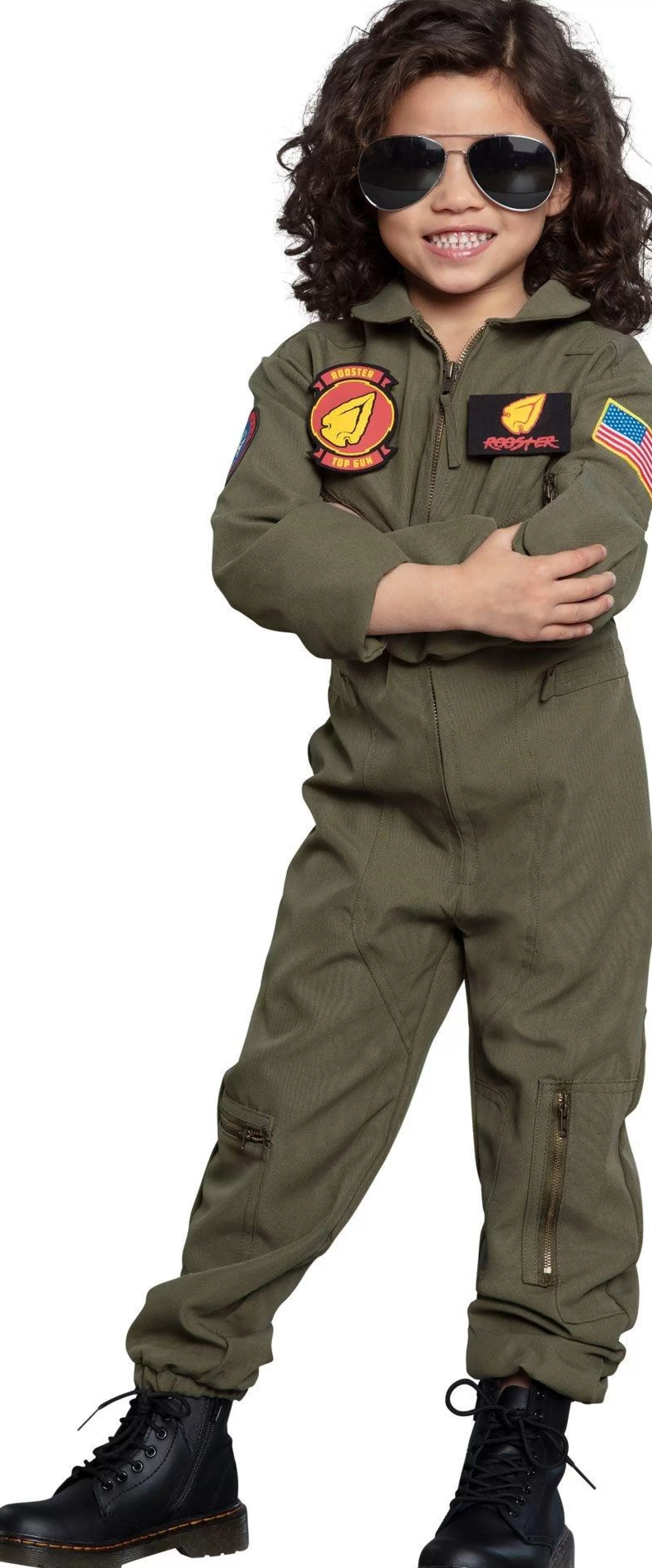 Boy Party City Career | Maverick Flight Suit Costume For Kids - Top Gun 2