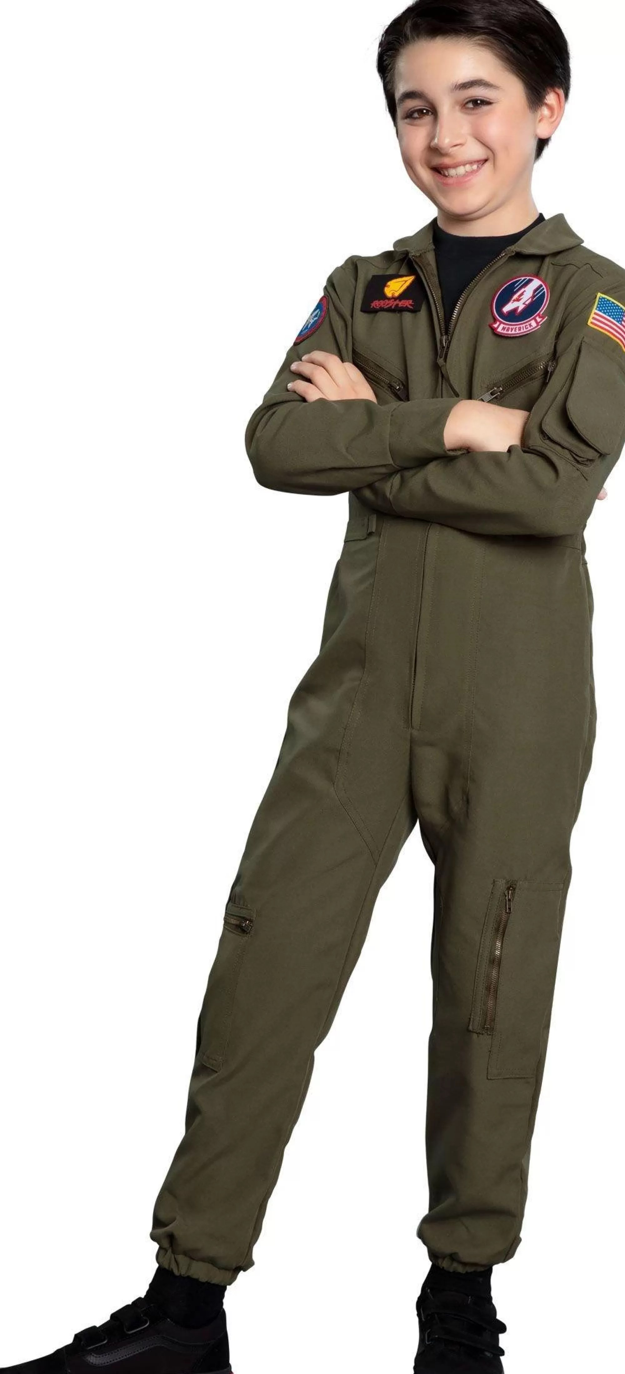 Boy Party City Career | Maverick Flight Suit Costume For Kids - Top Gun 2