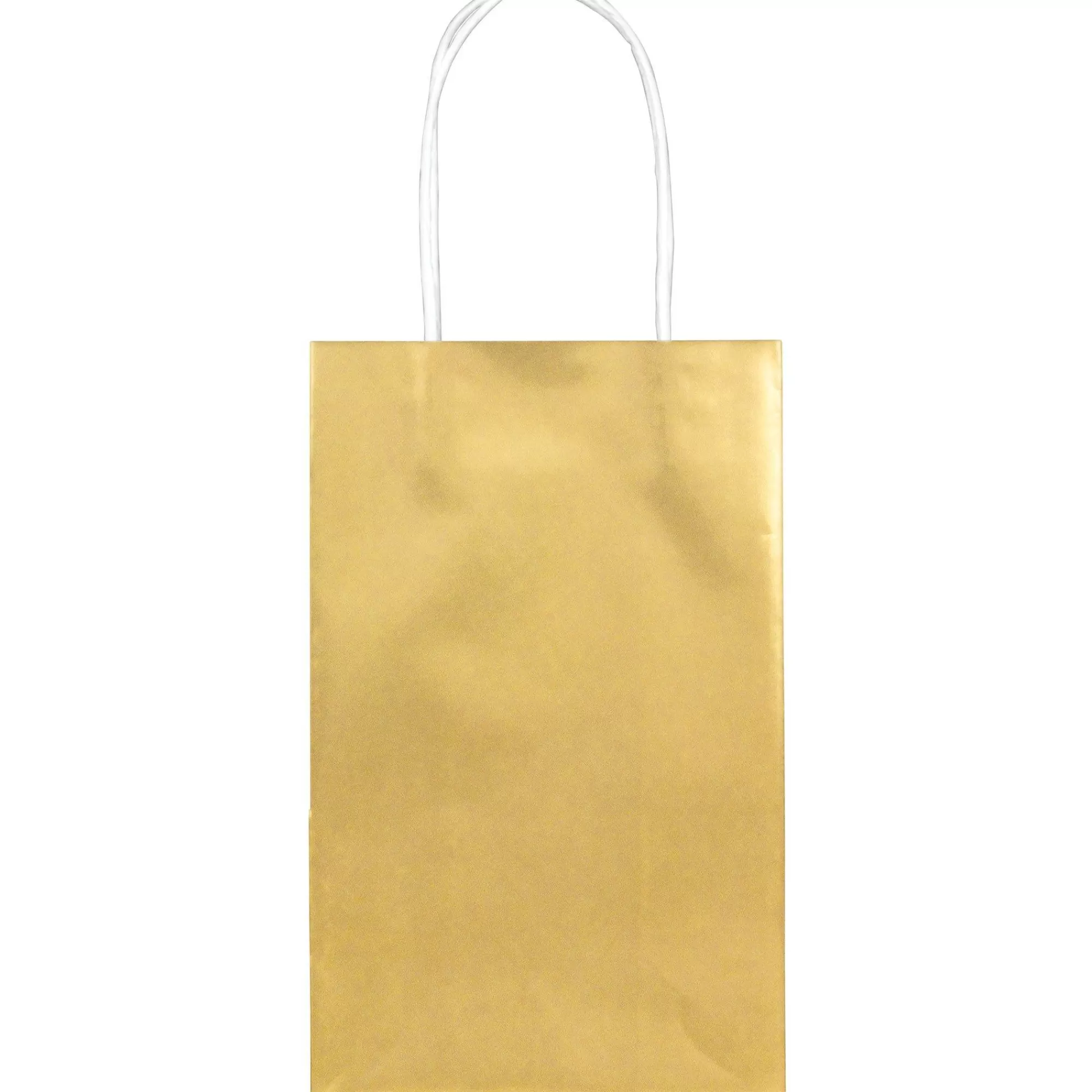 Party City Candy Buffet By Color-Medium Metallic Kraft Gift Bags 10Ct Gold