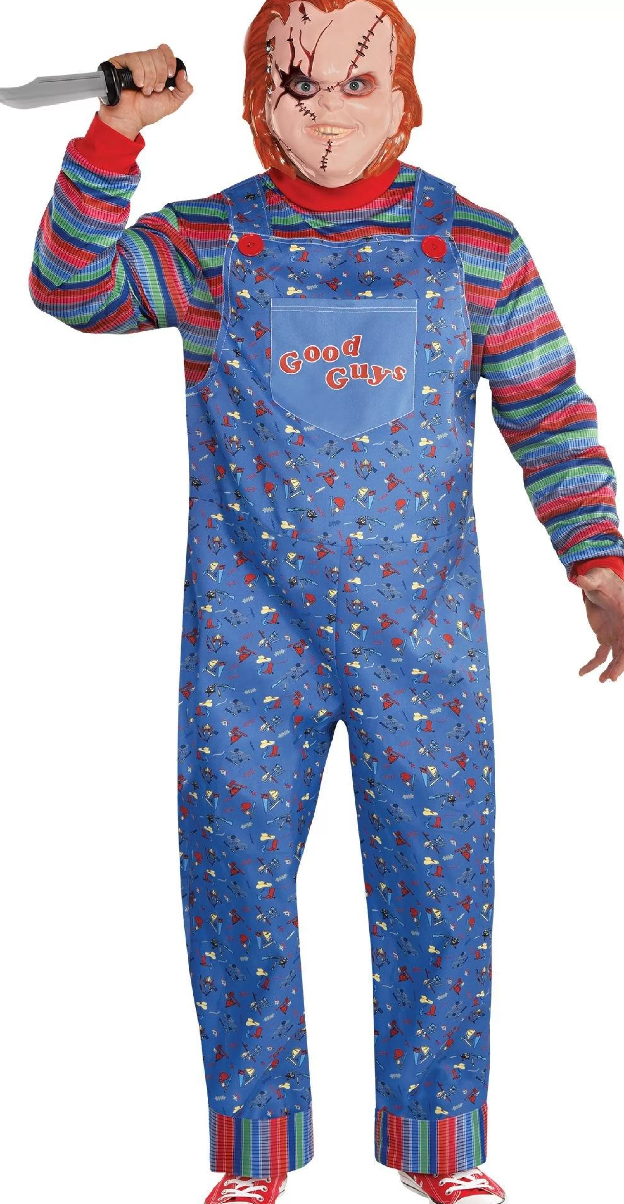 Party City Plus Size Costumes-Mens Chucky Costume Plus Size - Child's Play