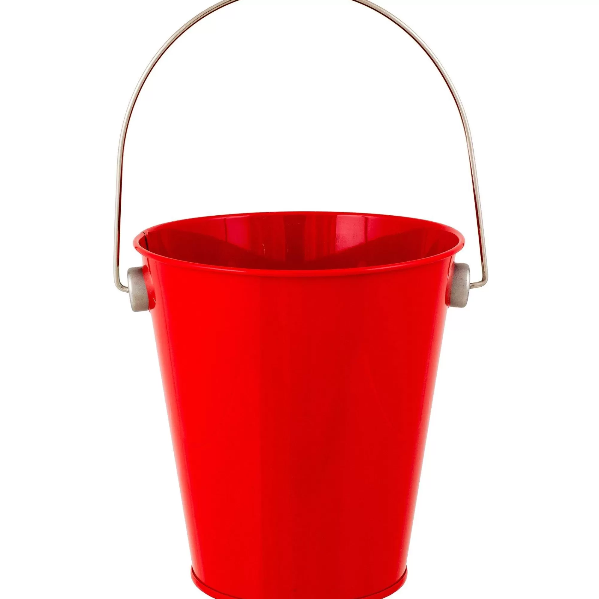 Party City Candy Boxes-Metal Favor Pail Red