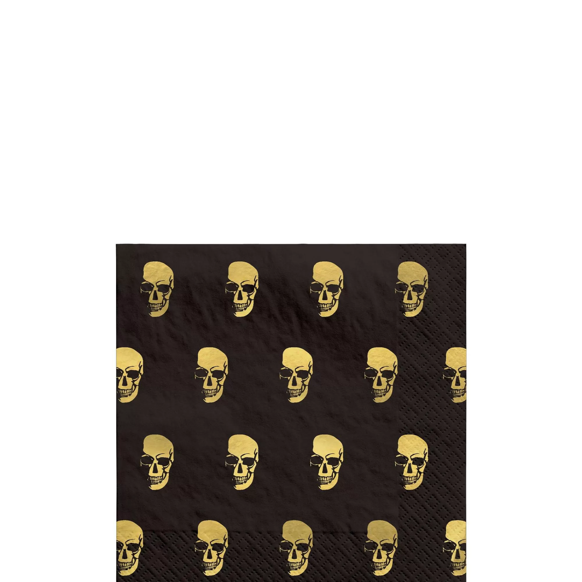 Party City Boneyard Glam | Metallic Glam Boneyard Paper Beverage Napkins, 5In, 16Ct