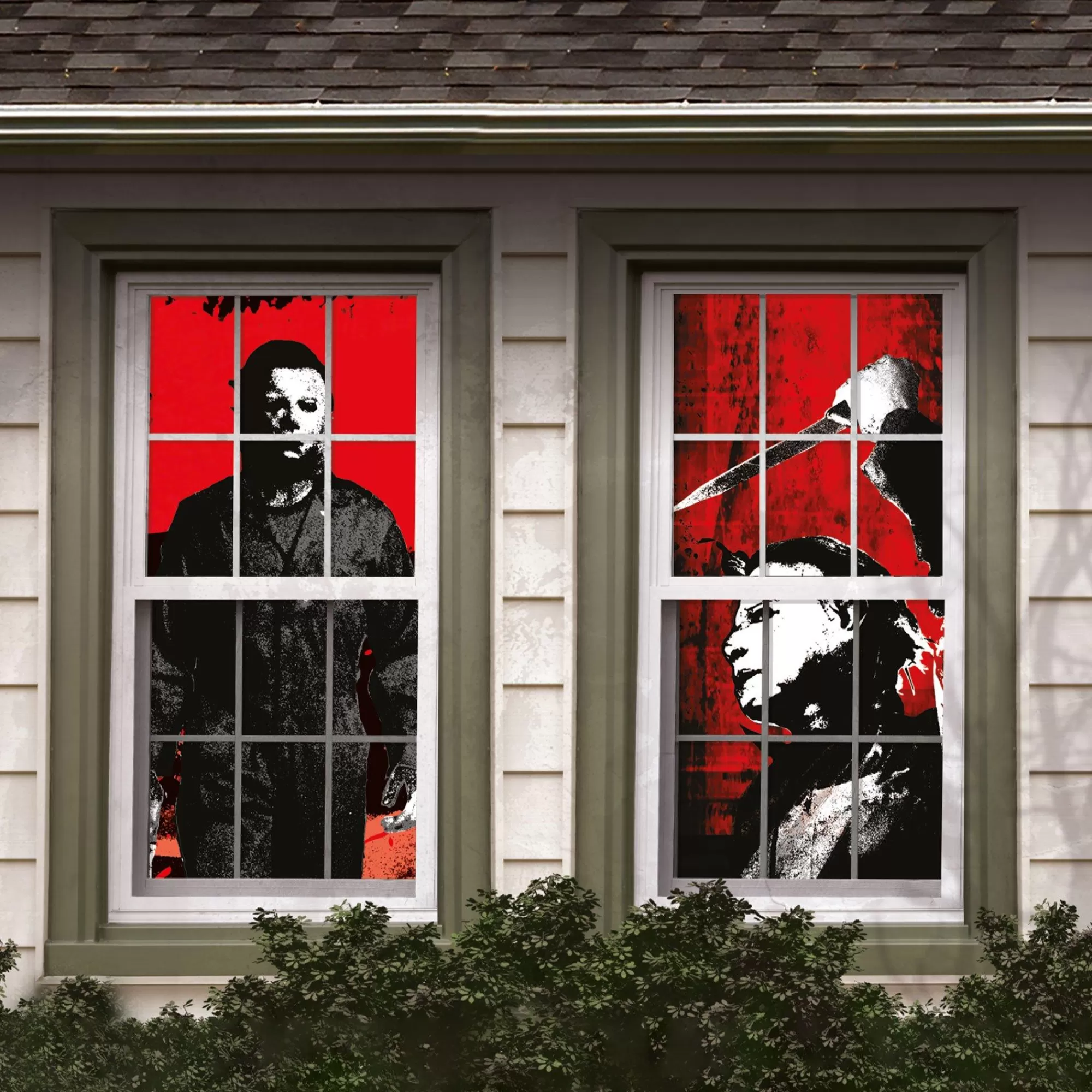 Party City Decorations | Michael Myers Window Silhouettes, 2Pc - Halloween Ii