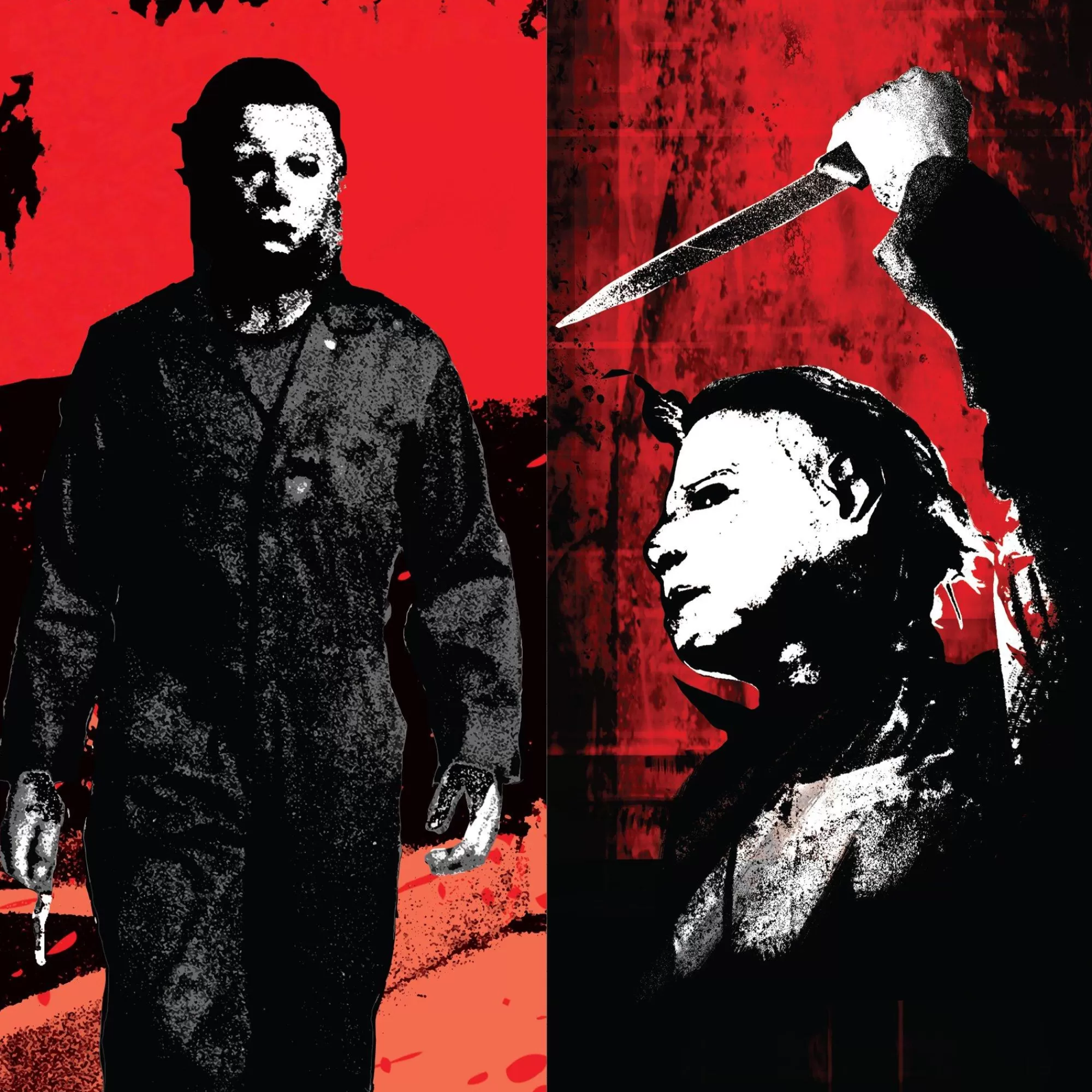 Party City Window & Wall Décor | Michael Myers Window Silhouettes, 2Pc - Halloween Ii