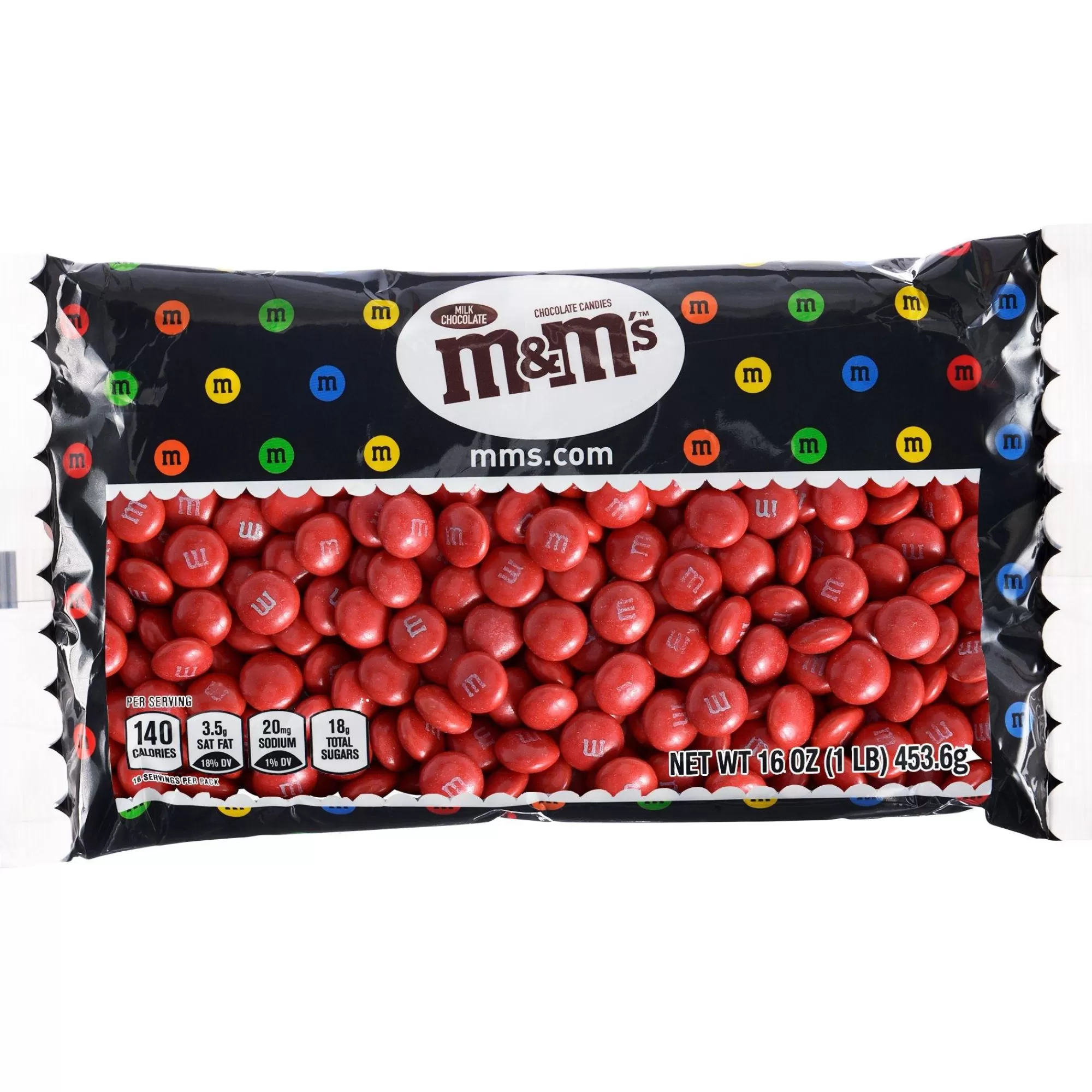 M&Ms Candy Buffet By Color-Milk Chocolate M&M's, 16Oz Red