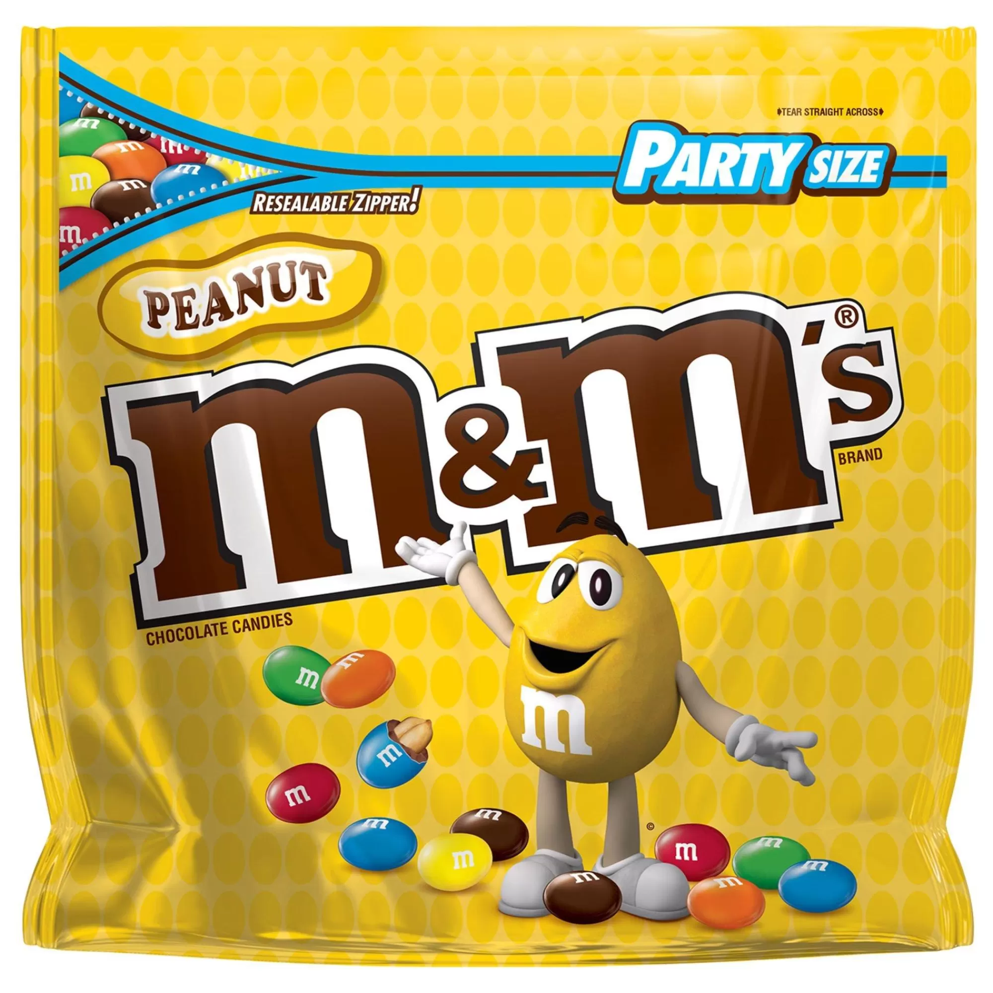 Party City Chocolate Candy-Milk Chocolate Peanut M&M's Party Size, 34Oz