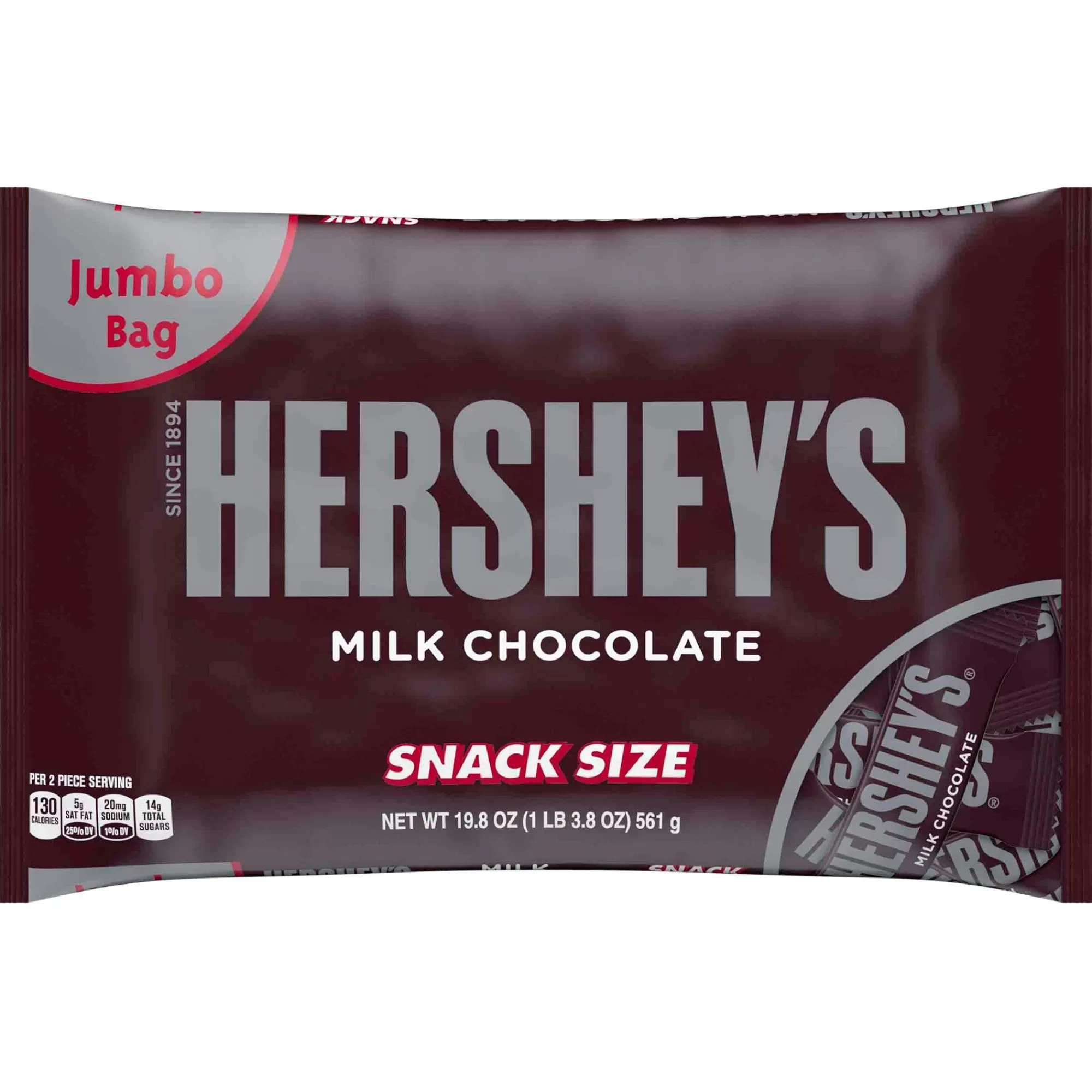 Hershey's Chocolate Candy-Milk Chocolate Snack Size Bars 44Ct