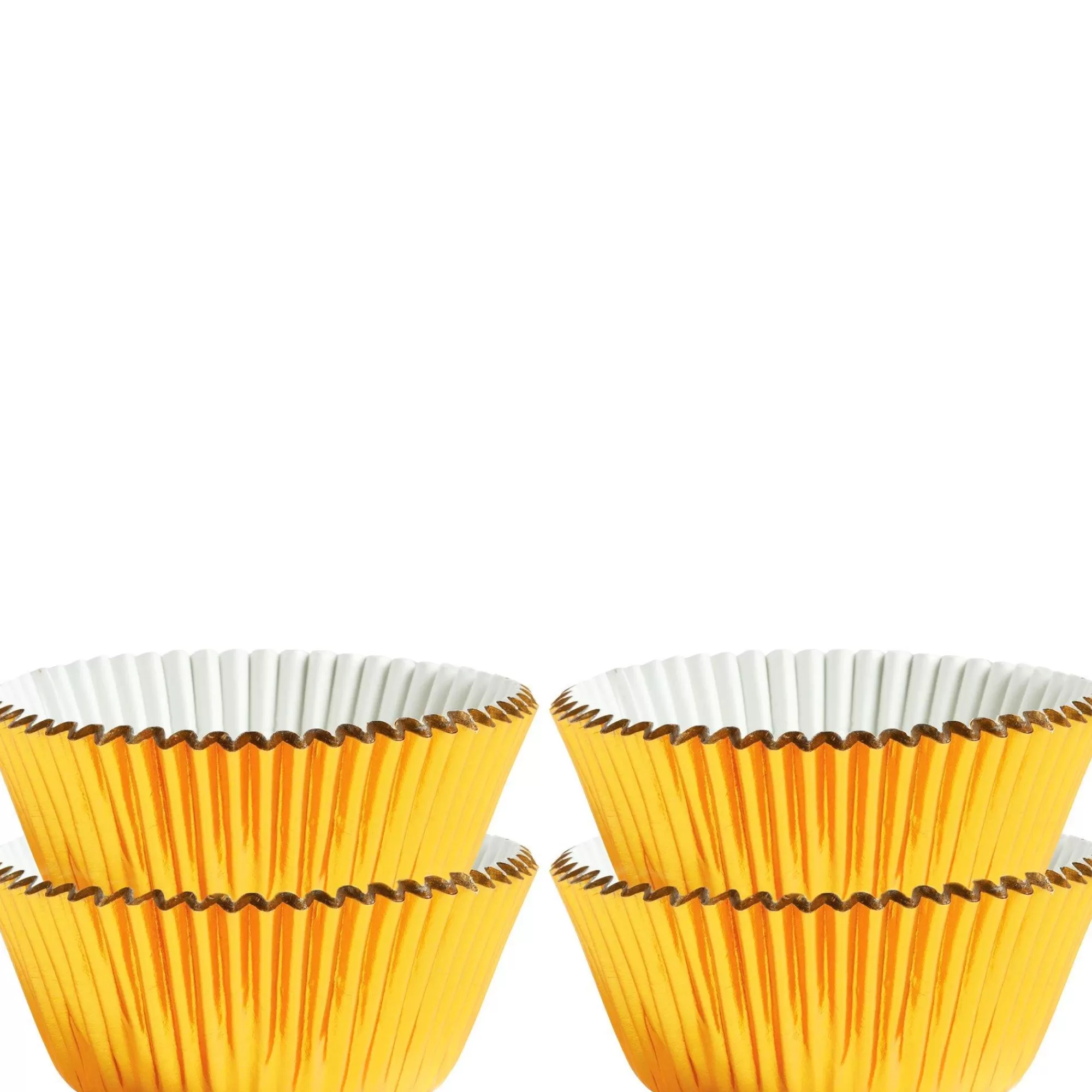 Party City Baking Cups-Mini Baking Cups 75Ct Gold