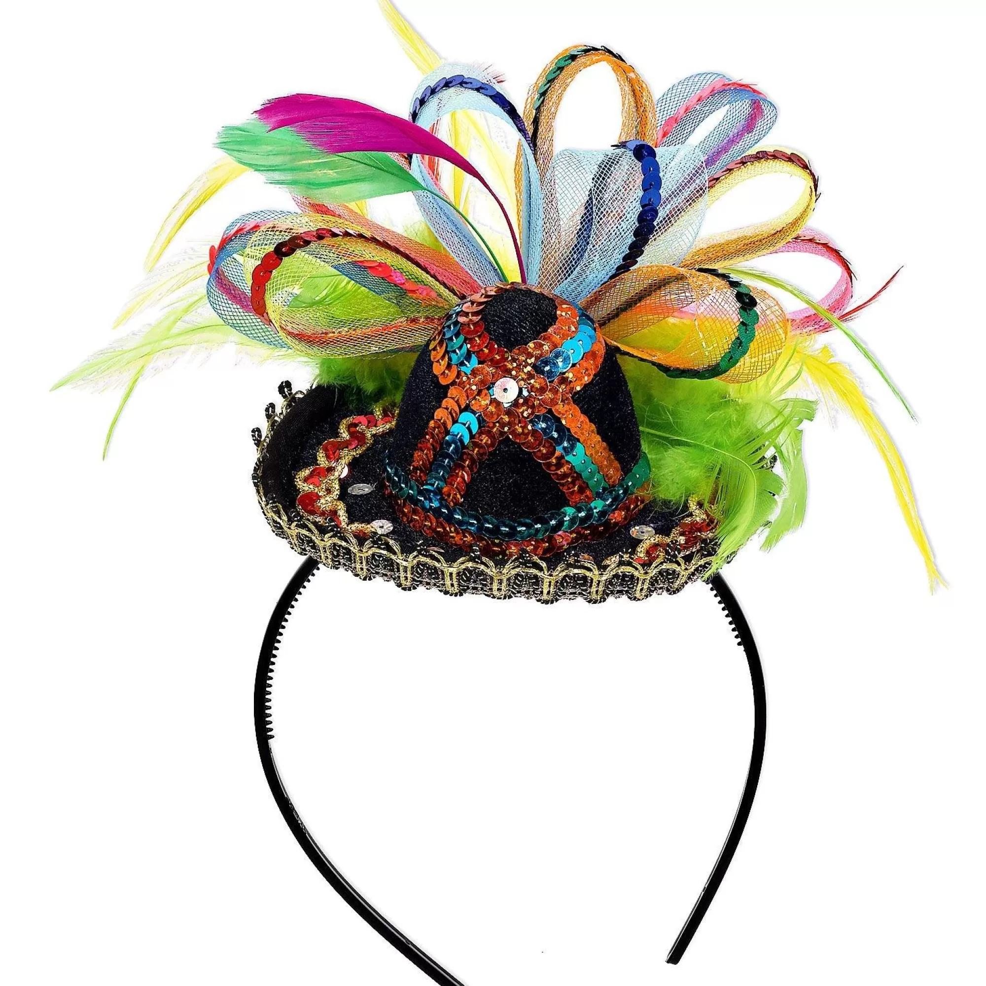 Party City Hats-Mini Fiesta Sombrero Headband