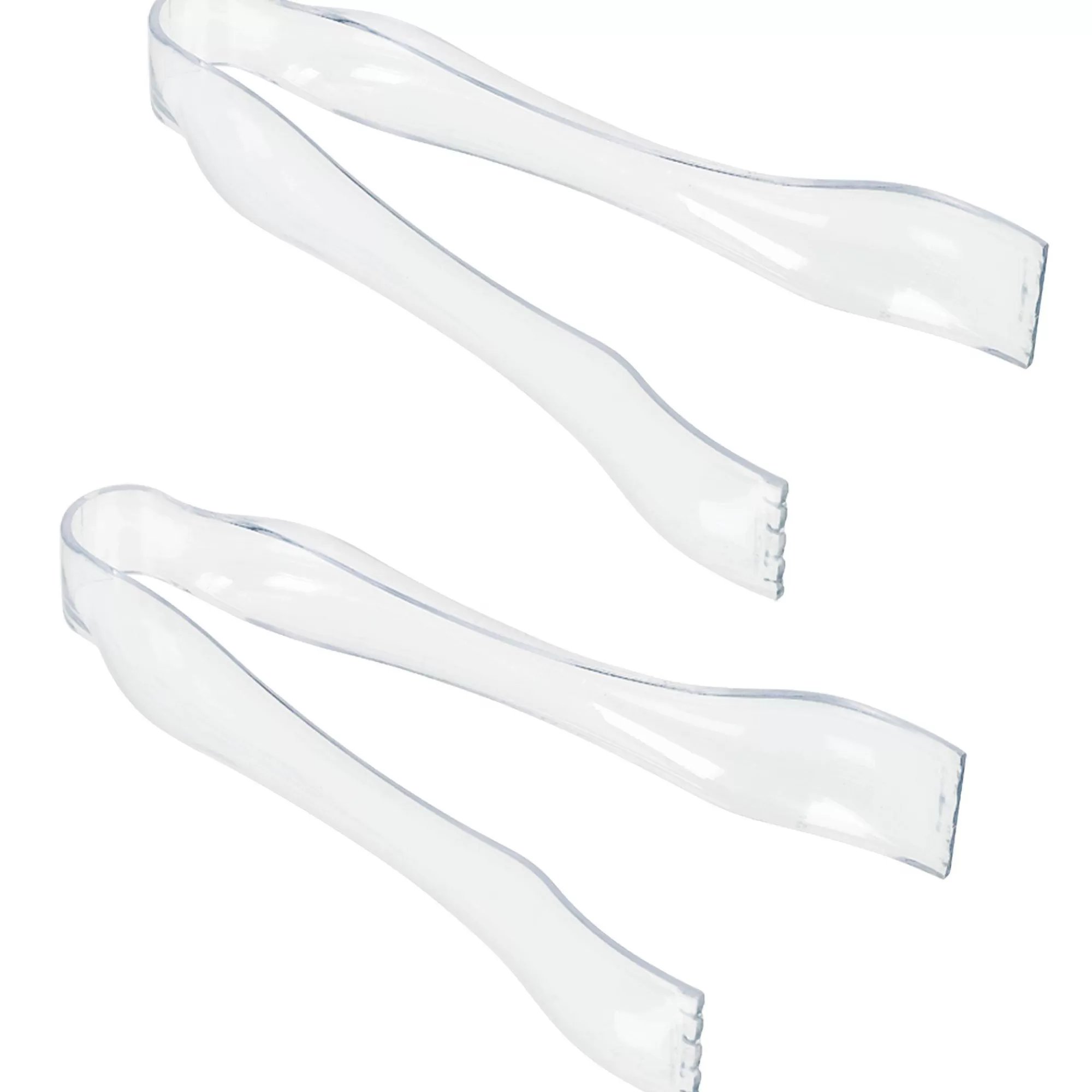 Party City Candy Buffet By Color-Mini Plastic Tongs, 6.25In, 2Ct Clear