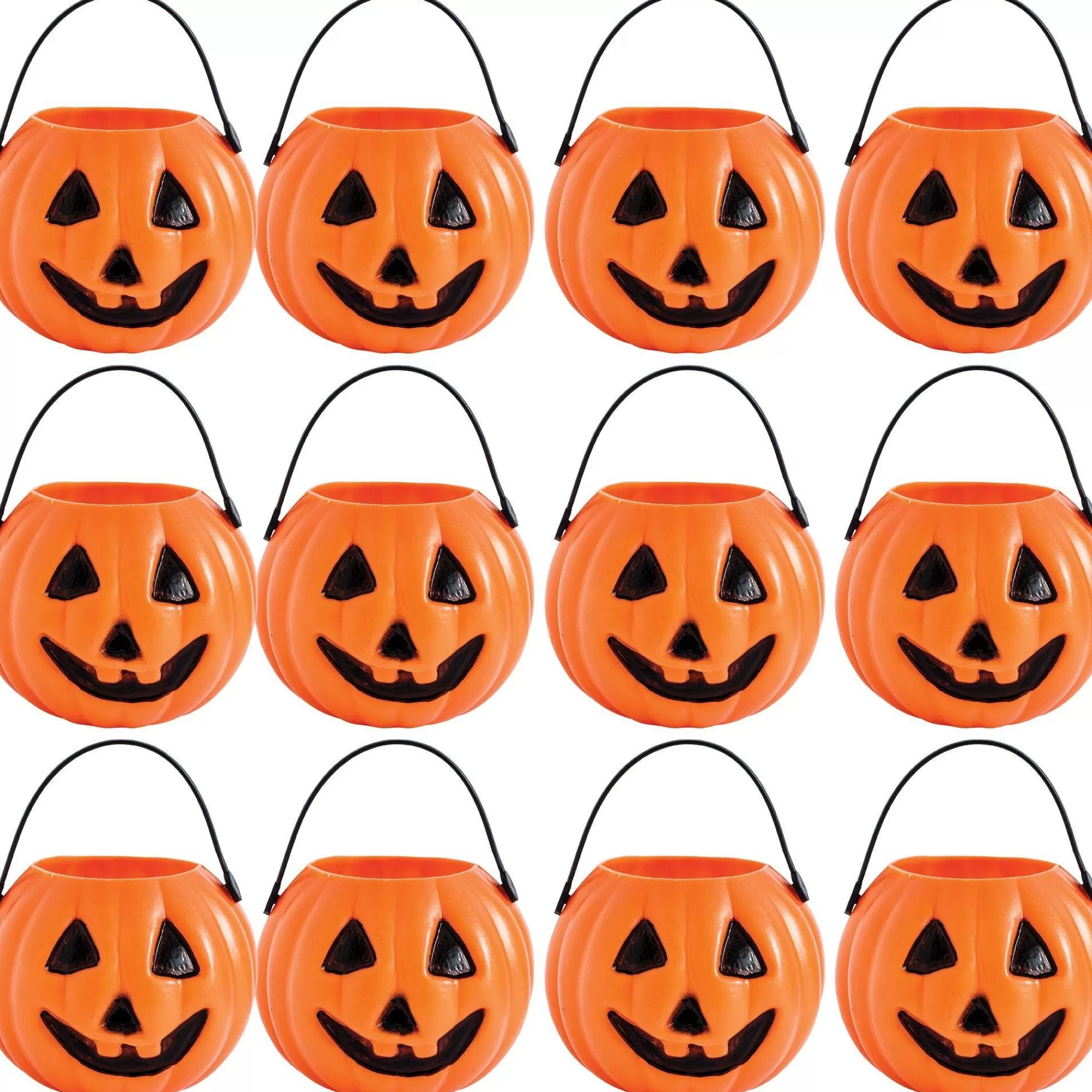 Party City Favors & Favor Bags | Mini Pumpkin Trick Or Treat Candy Pails, 12Ct