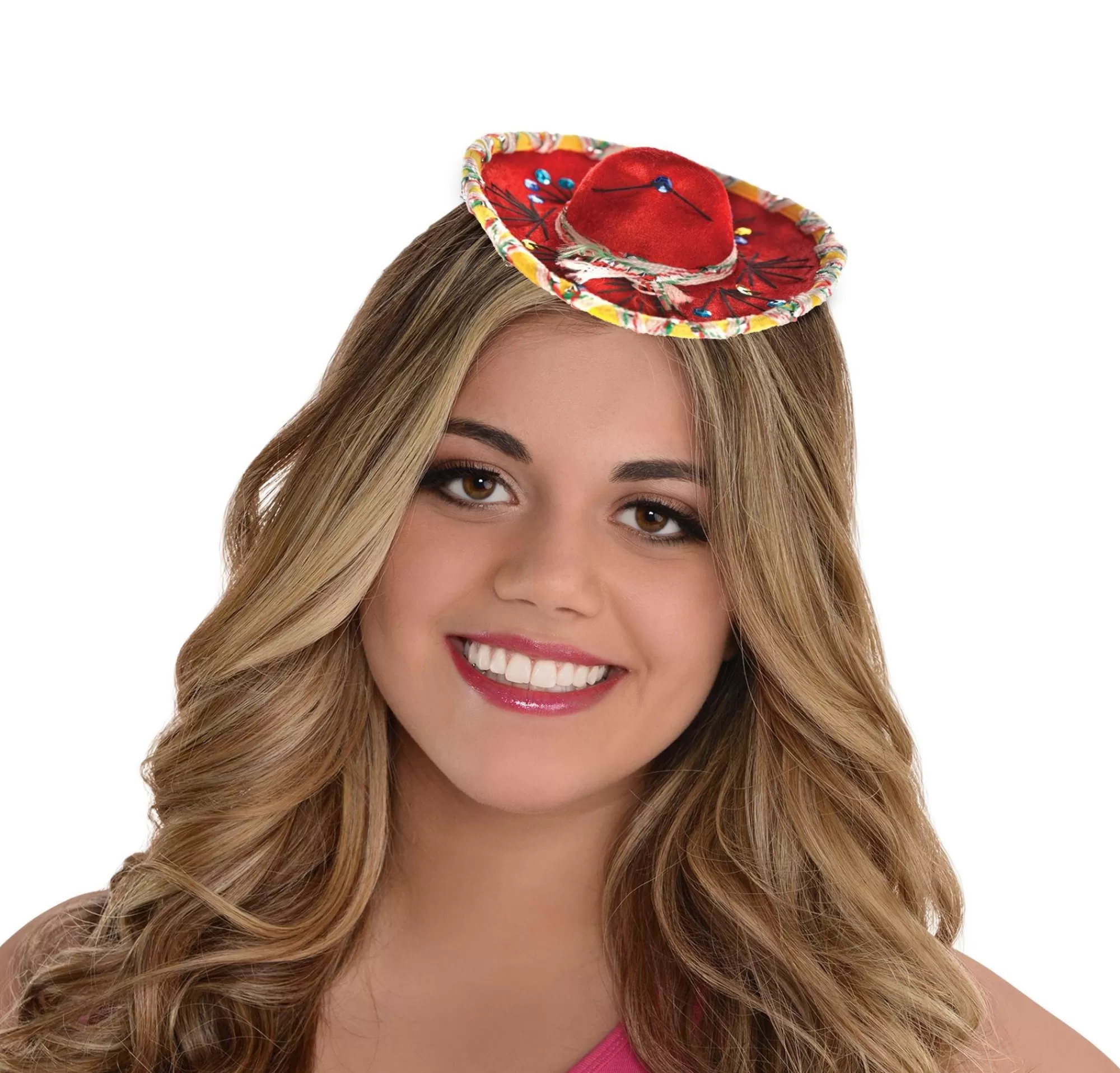 Party City Hats-Mini Red Sombrero