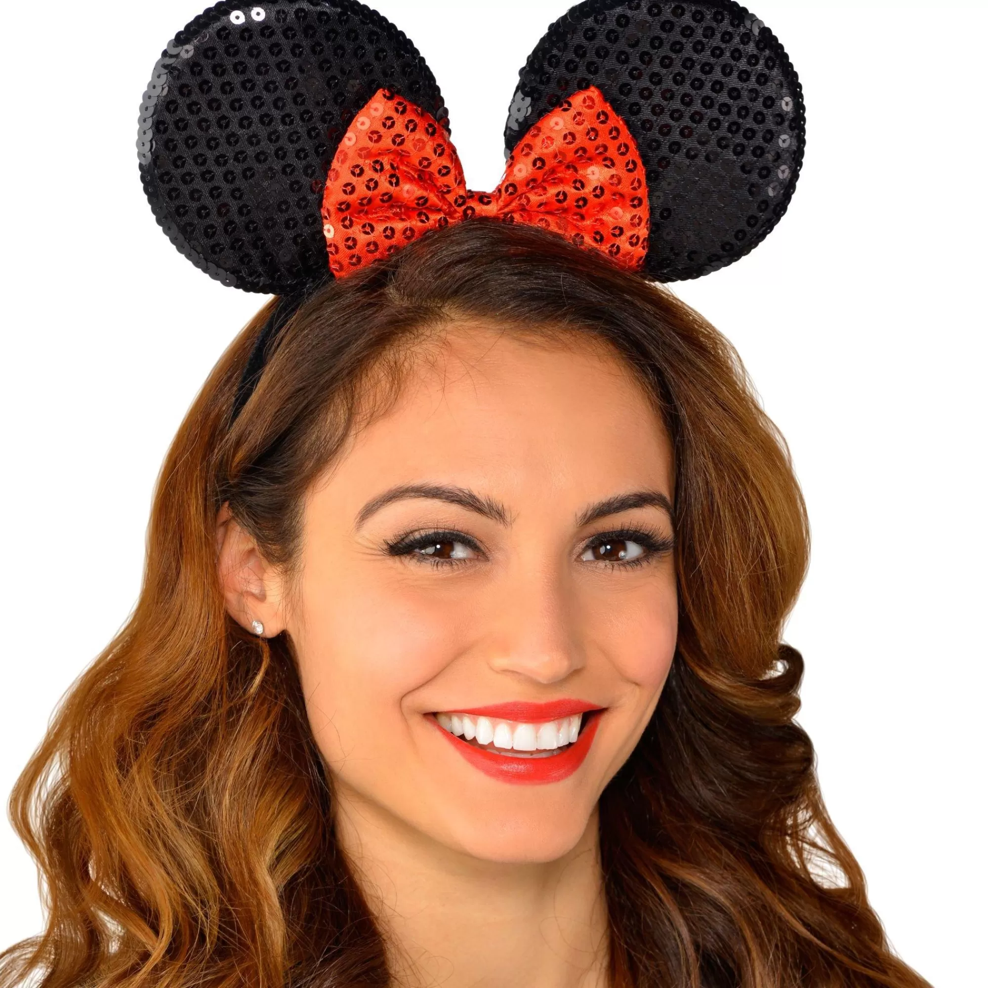 Party City Headbands, Tails-Minnie Mouse Sequin Bow Headband