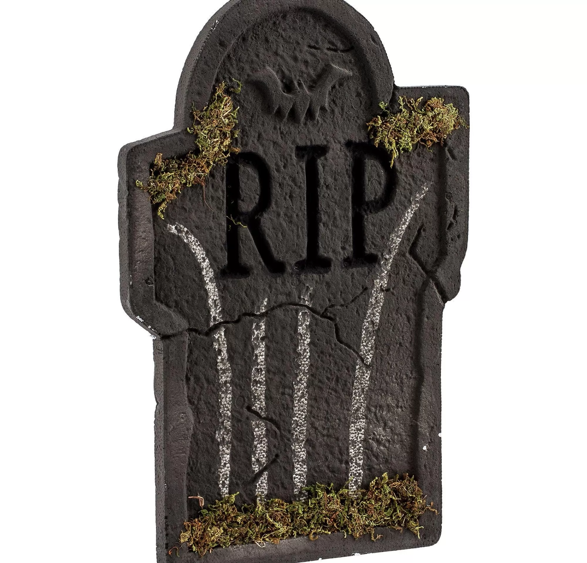 Party City Tombstones & Fencing | Mossy Bat Tombstone Decoration