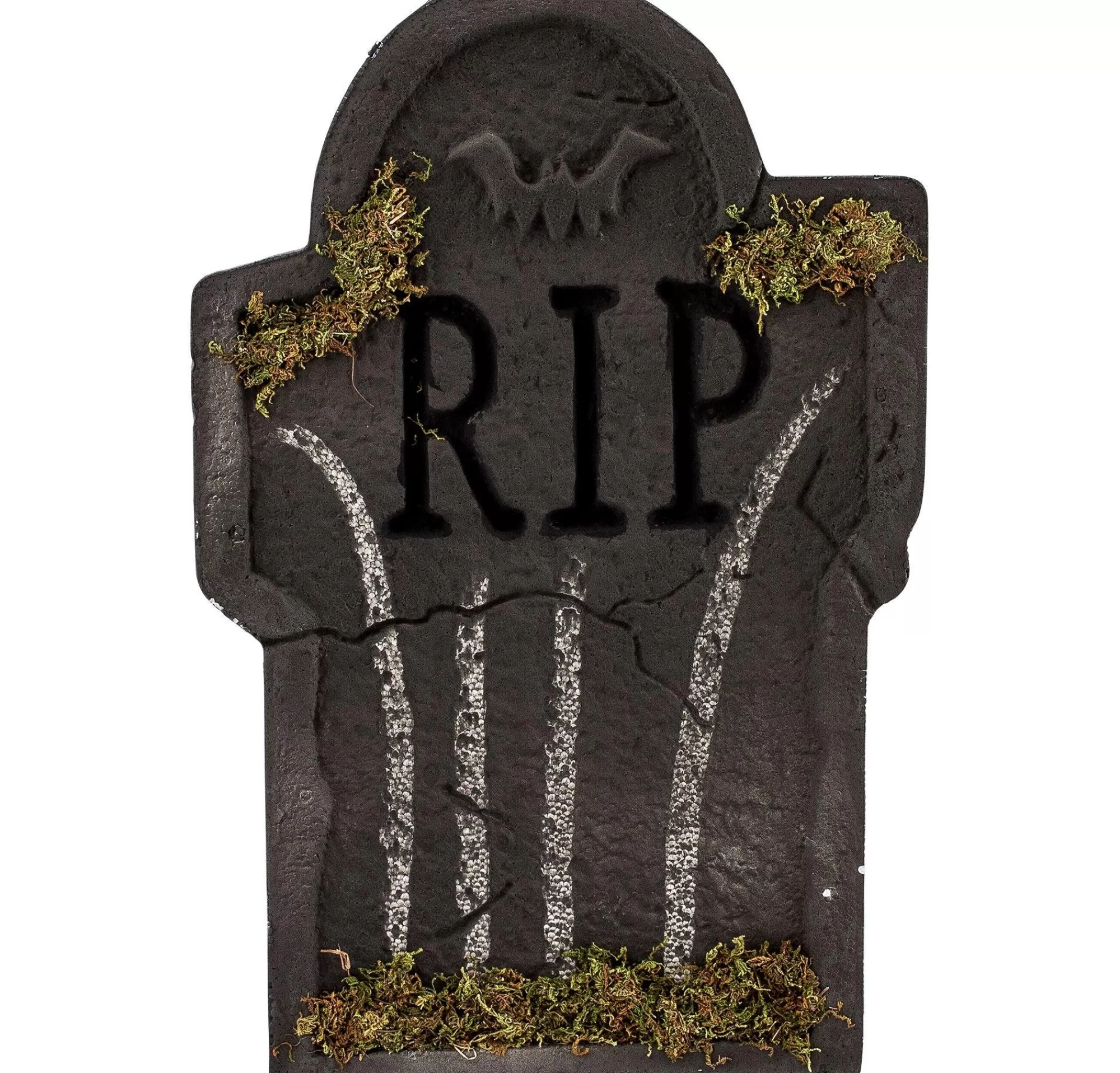 Party City Tombstones & Fencing | Mossy Bat Tombstone Decoration