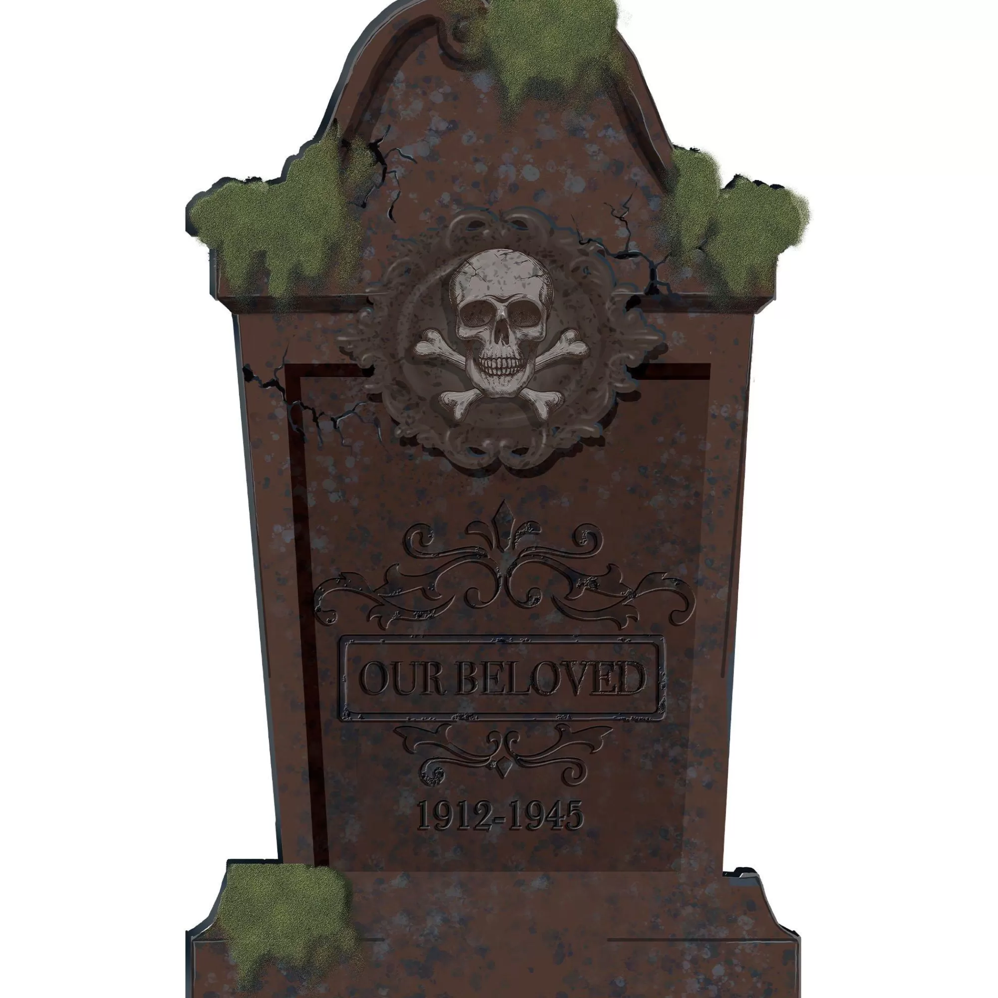 Party City Tombstones & Fencing | Mossy Our Beloved Tombstone, 13In X 22In