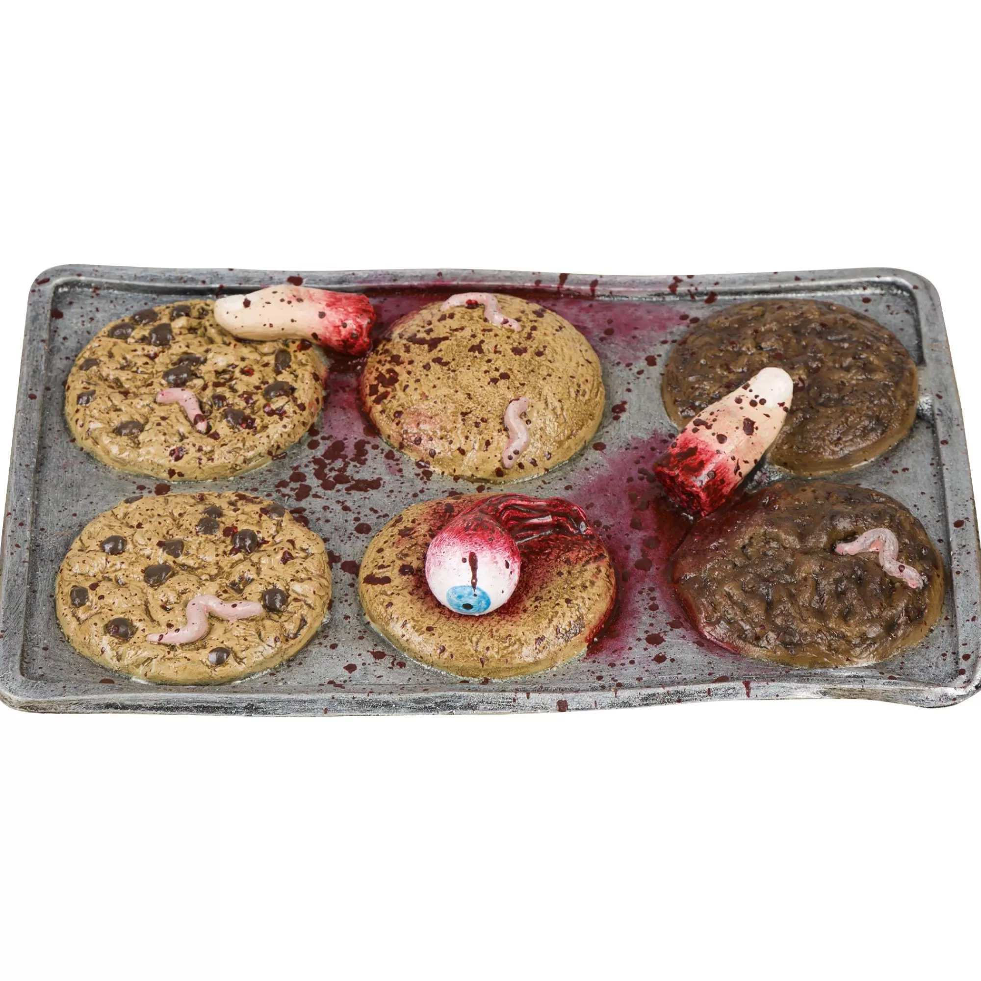 Party City Creepy Carnival | Nasty Cookie Tray Latex Prop, 10.75In X 7In