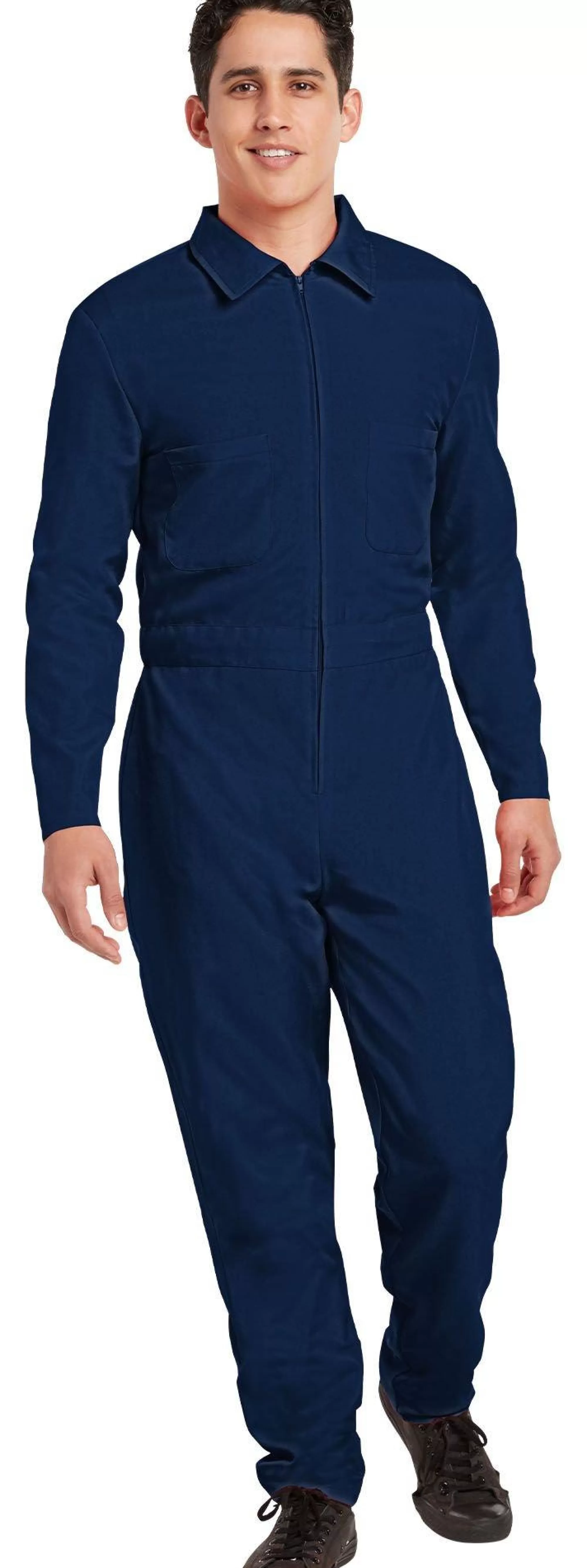 Party City Bodywear-Navy Blue Mechanic Coveralls For Adults