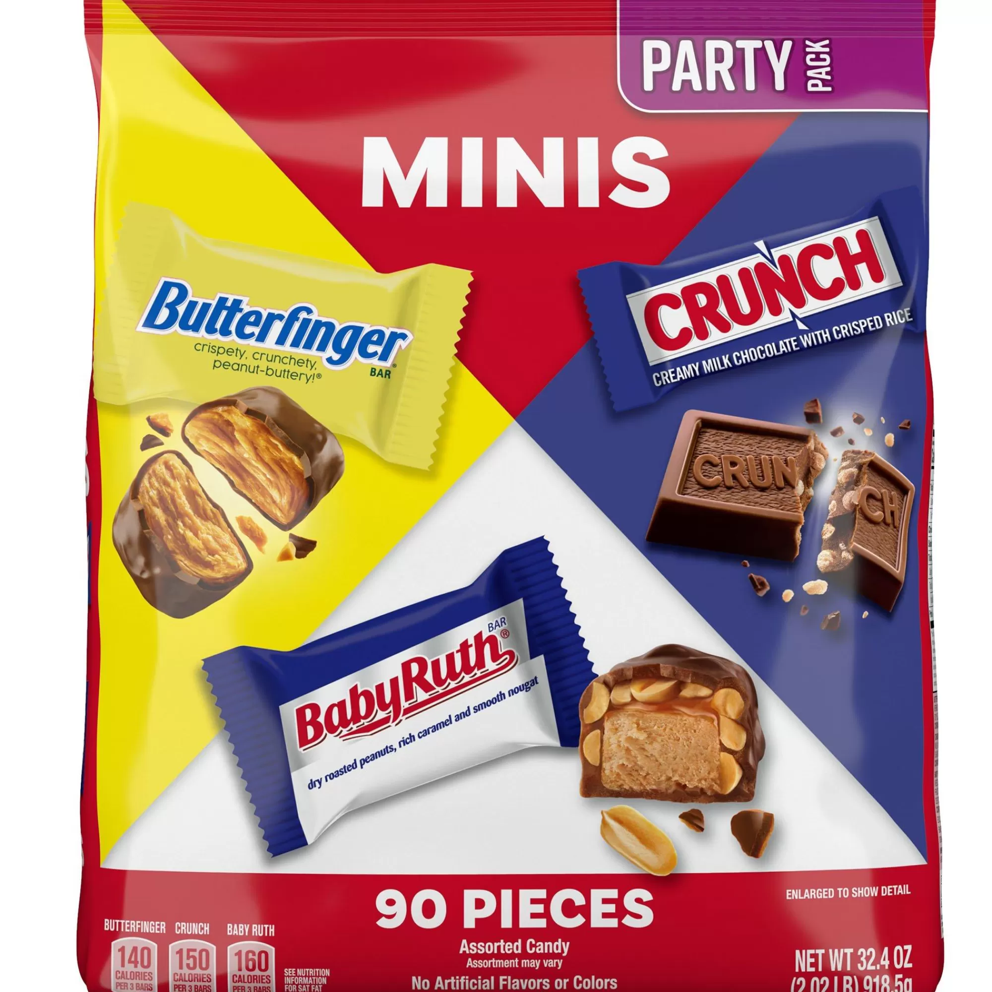 Nestle Bulk Candy- Assorted Mini Chocolate Candy Party Pack, 32.4Oz, 90Pc