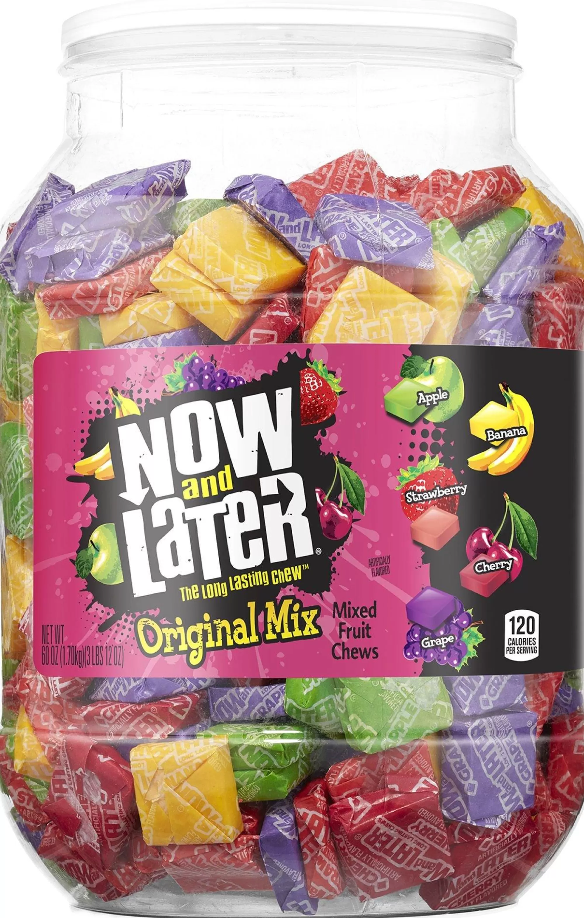 Party City Bulk Candy-Now & Later Chews 400Ct