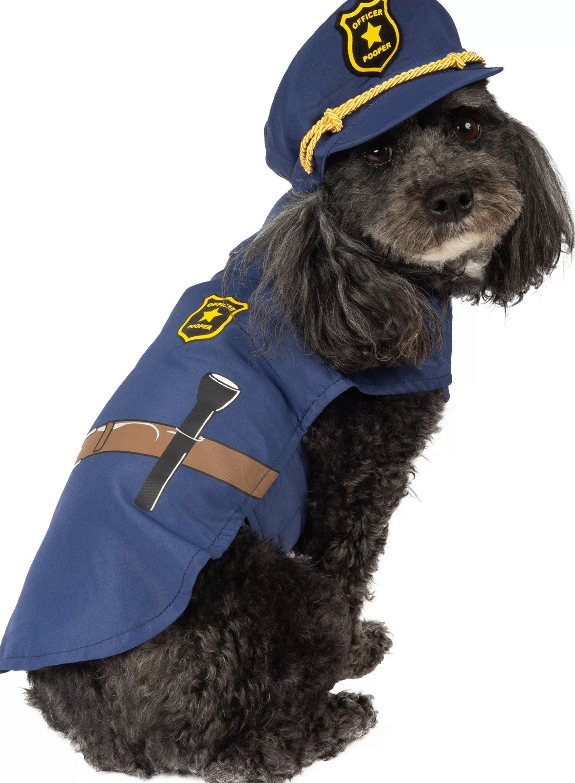 Party City Dog & Pet Costumes-Officer Pooper Dog Costume