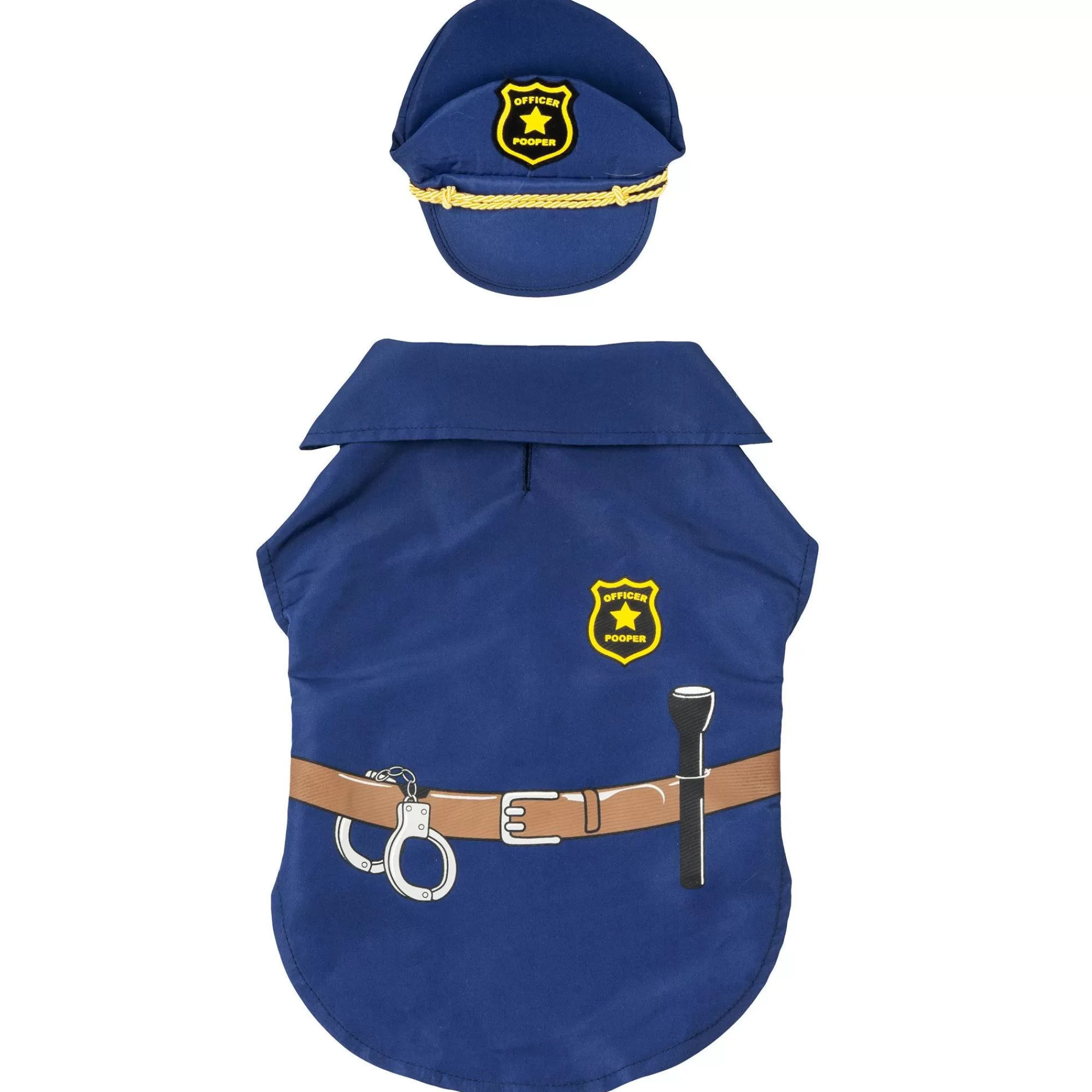 Party City Dog & Pet Costumes-Officer Pooper Dog Costume