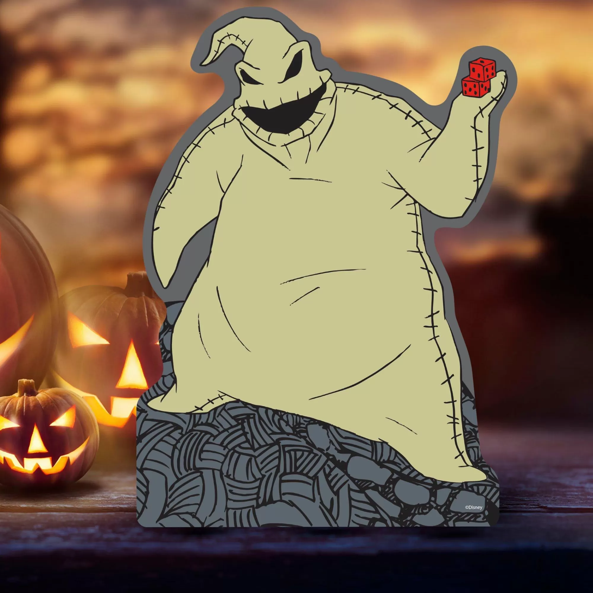Party City Table Décor & Centerpieces | Oogie Boogie Centerpiece Cardboard Cutout, 18In - Disney The Nightmare Before Christmas