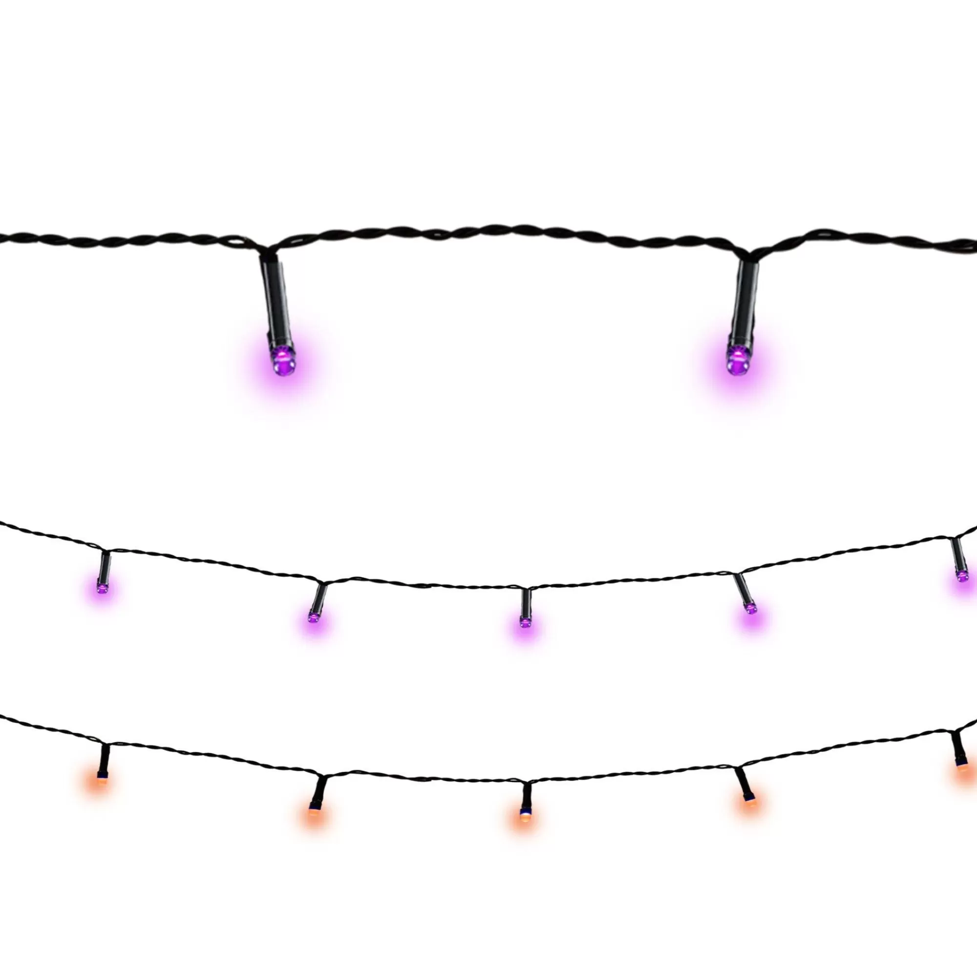 Party City Strobe Lights & Black Lights | Orange & Purple String Lights