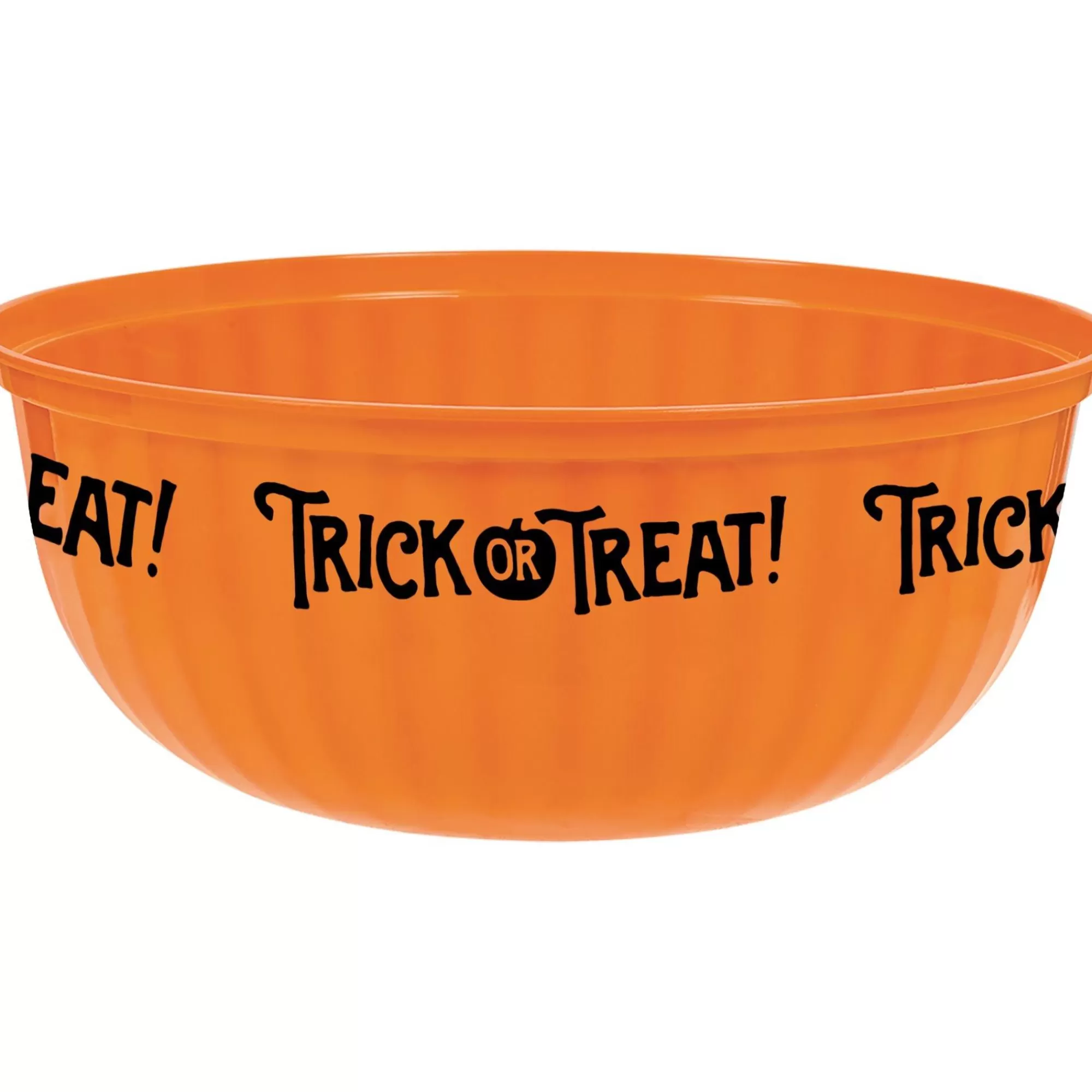 Party City Wicked Haunting | Orange Trick-Or-Treat Plastic Serving Bowl