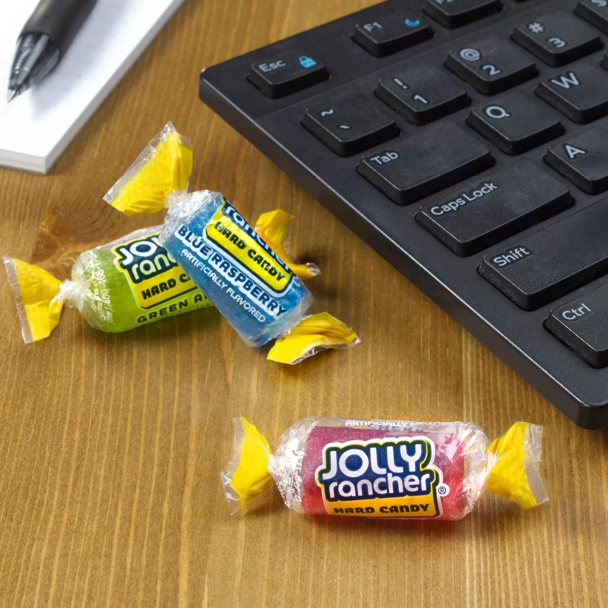 Jolly Rancher Bulk Candy-Original Hard Candy Resealable Bag, 65Pc - Blue Raspberry, Cherry, Grape, Green Apple & Watermelon