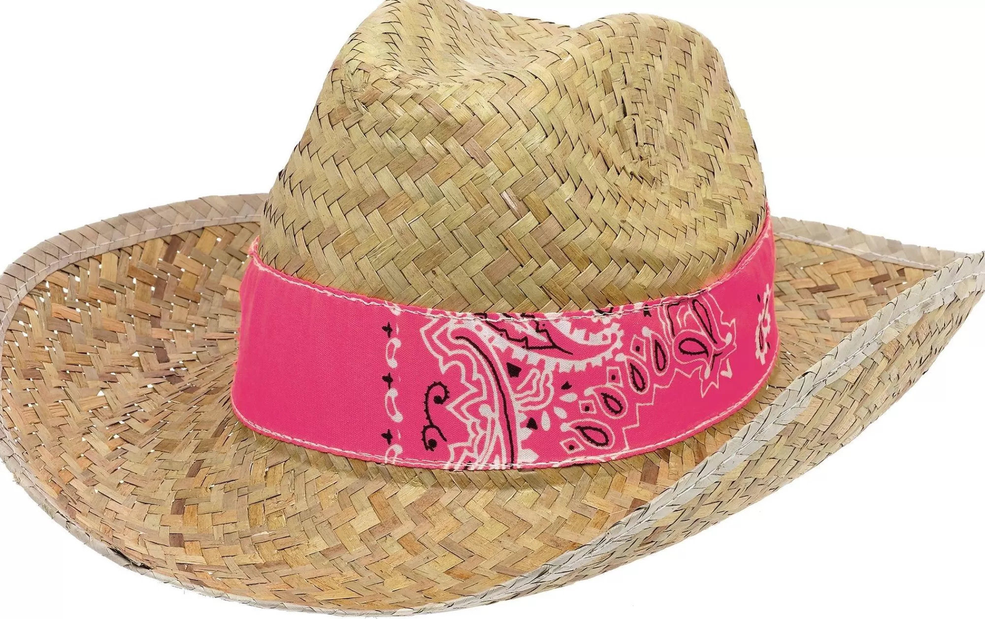 Party City Cowboy-Paisley Straw Cowboy Hat