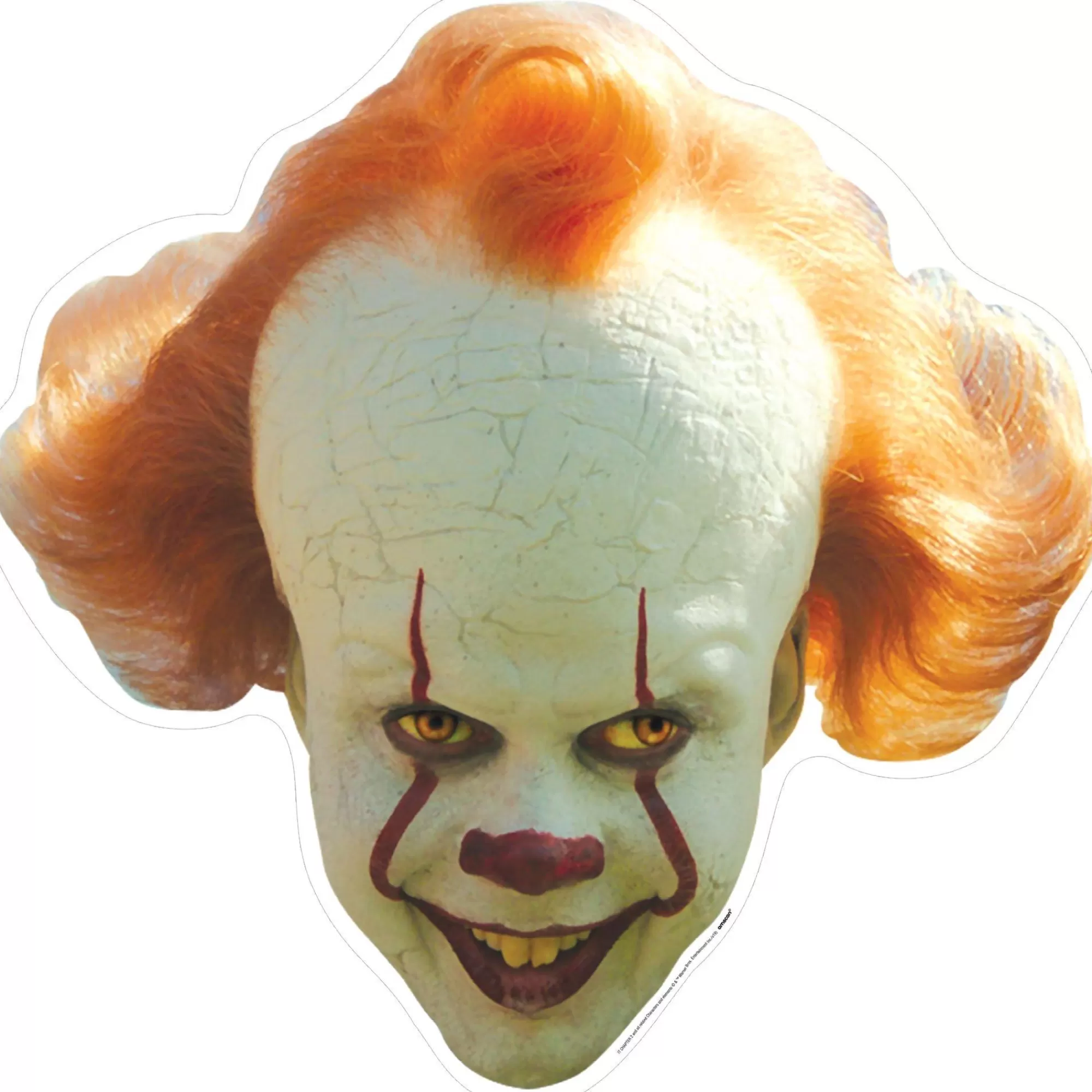 Party City Window & Wall Décor | Pennywise Cardboard Big Head, 24In - It