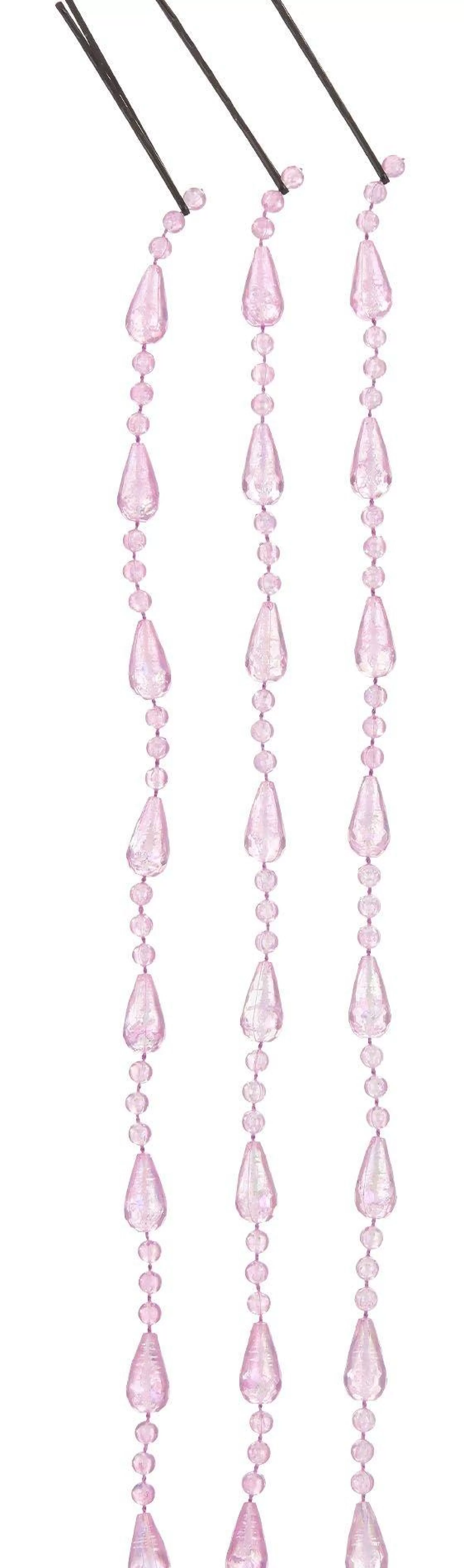 Party City Wigs-Pink Jewel Clip-In Extension, 11.8In